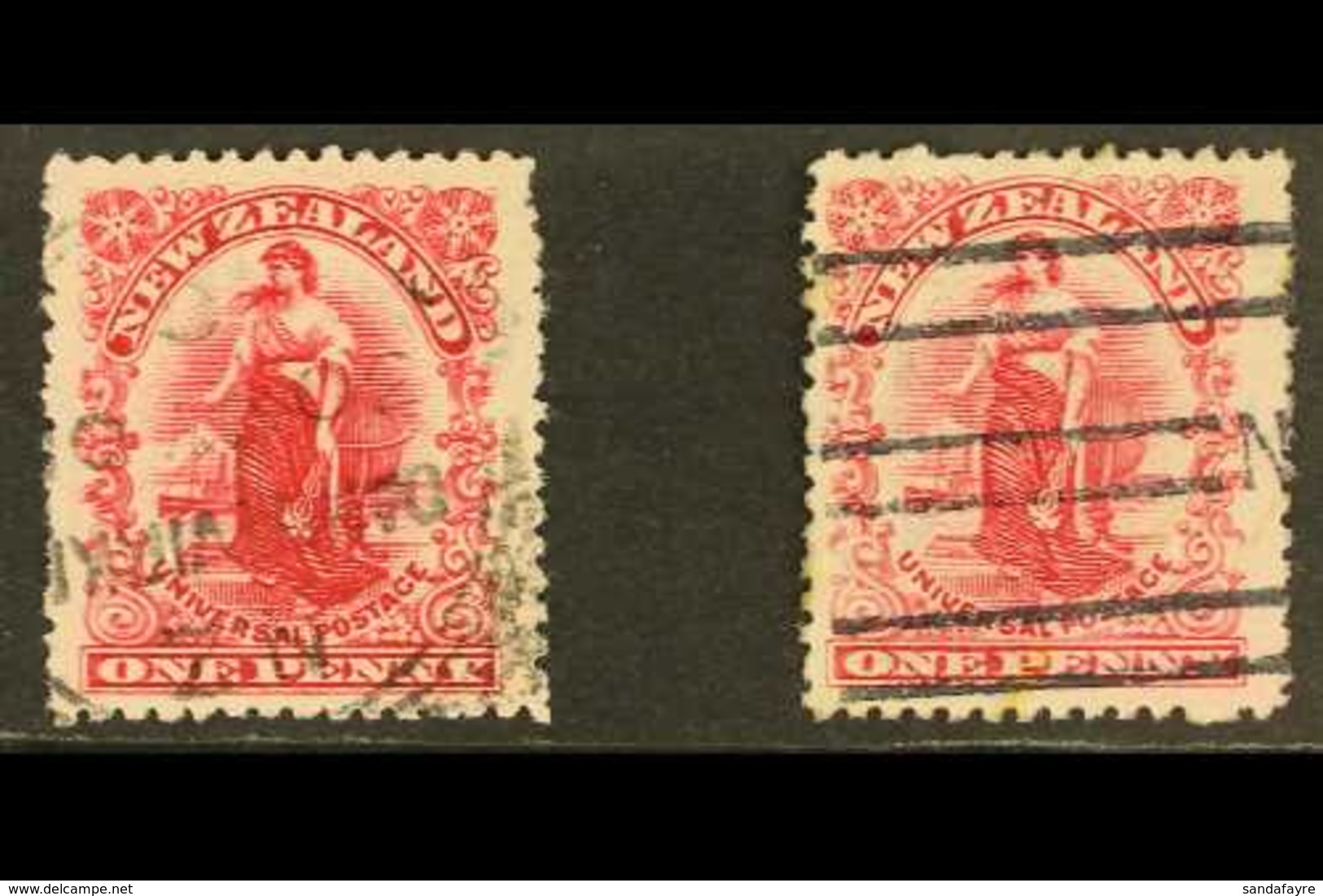 1906 1d "Universal" Both Shades, Perf 14 X 14½, On Cowan Paper And Printed From Royal Plates, SG 360/360a, Fine Used. (2 - Other & Unclassified