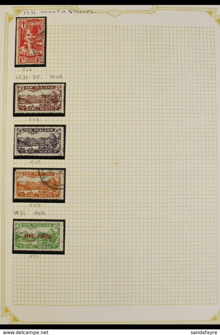 1915-52 ATTRACTIVE SEMI SPECIALIZED USED COLLECTION CAT OVER £2000 Written Up On Pages With Lightly Duplicated Mainly Cd - Sonstige & Ohne Zuordnung