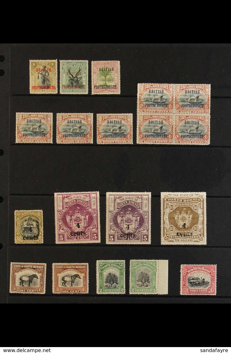 1901-1959 VERY FINE MINT COLLECTION Presented On Stock Pages & Includes 1901 "British Protectorate" Opt'd Range To An 8c - Bornéo Du Nord (...-1963)