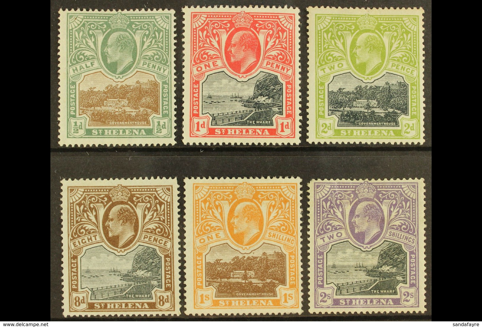1903 Definitive Set, SG 55/60, Mint With Some Small Faults (6 Stamps) For More Images, Please Visit Http://www.sandafayr - Saint Helena Island