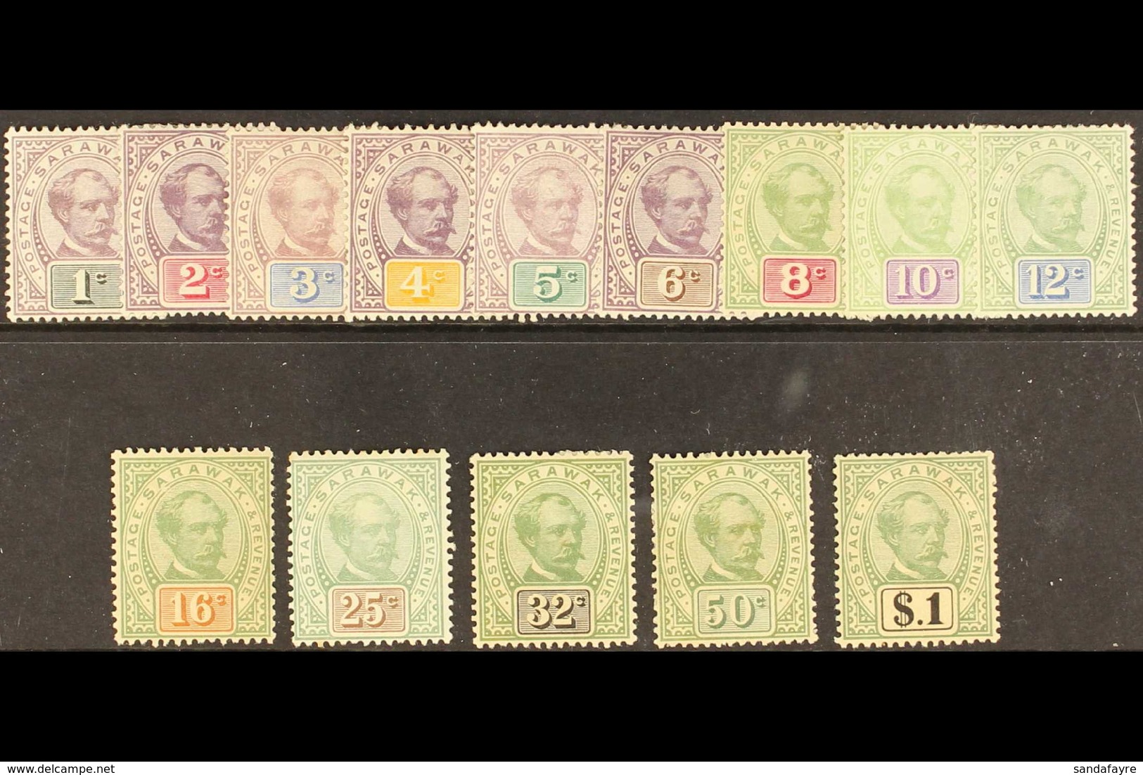 1888 Sir Charles Brooke Set Complete, SG 8/21, Fine To Very Fine Mint For More Images, Please Visit Http://www.sandafayr - Sarawak (...-1963)