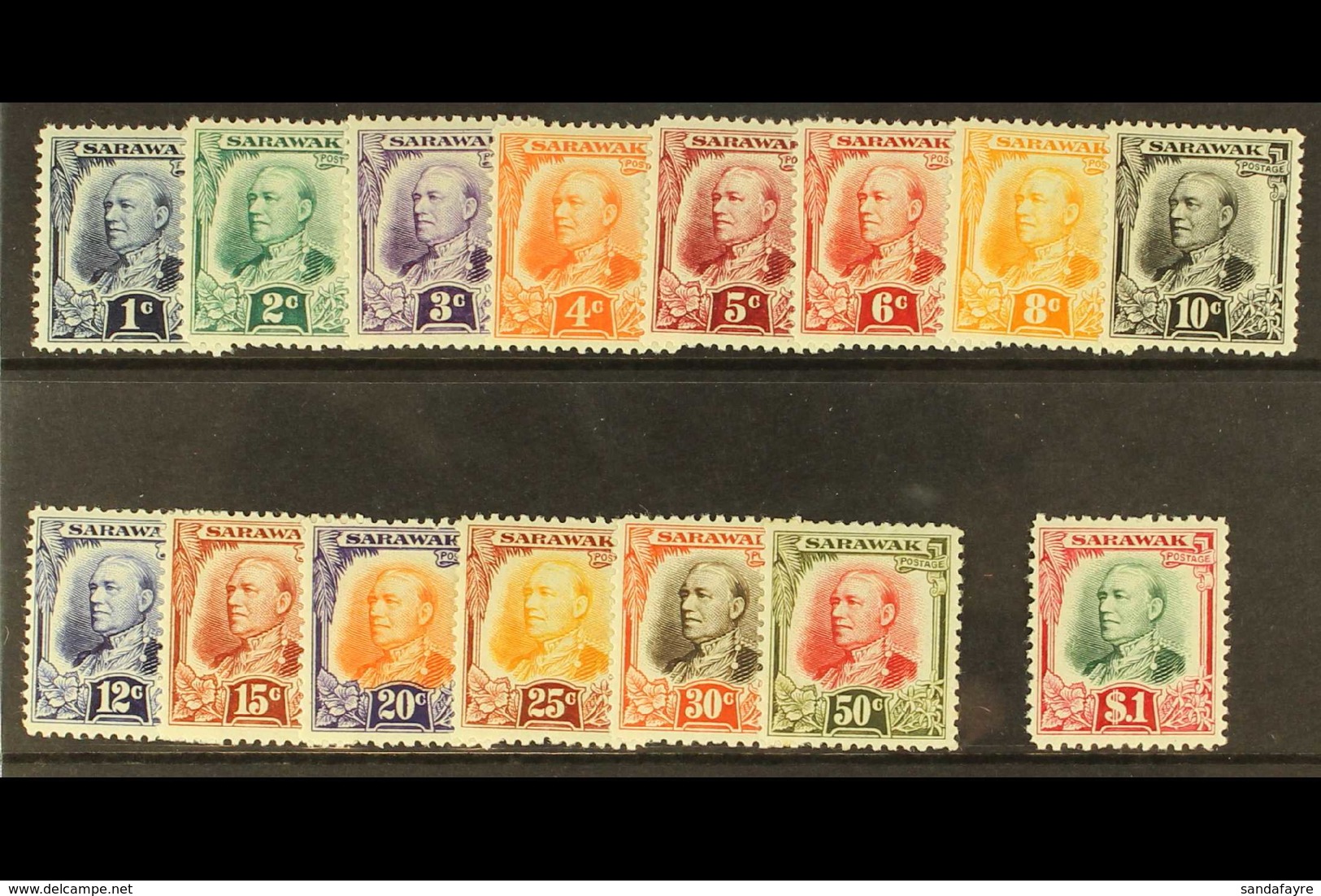 1932 Complete Brooke Set, SG 91/105, Fine Mint. (15 Stamps) For More Images, Please Visit Http://www.sandafayre.com/item - Sarawak (...-1963)
