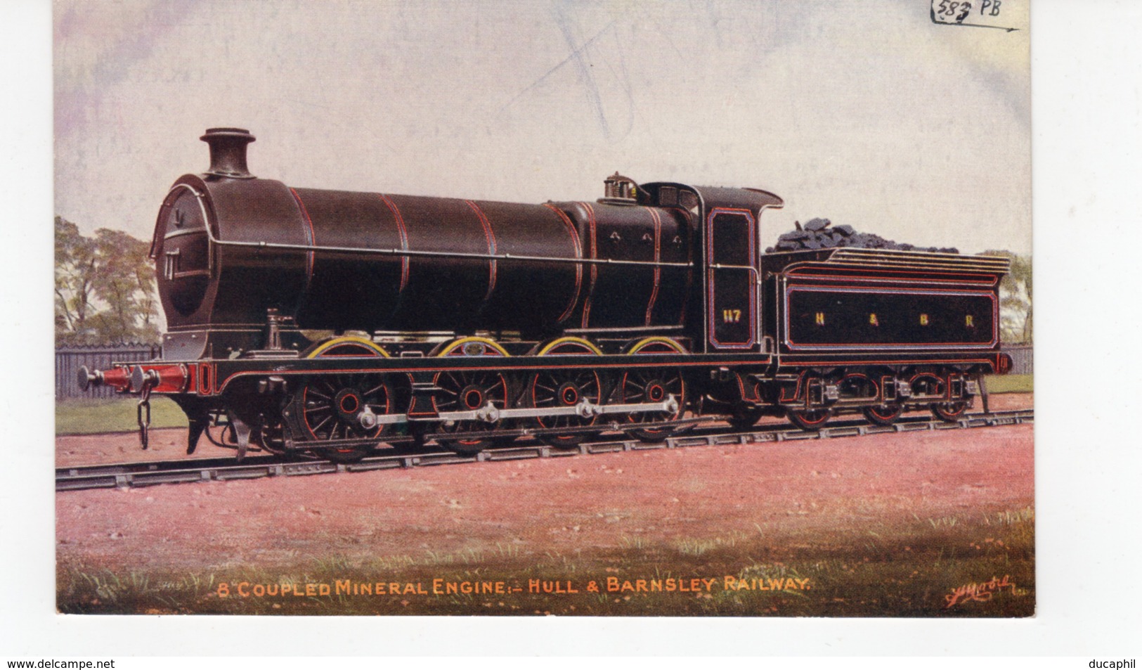 LES LOCOMOTIVES  (Royaume-Uni) 8 COUPLED MINERAL ENGINE HULL & BARNSLEY  RAILWAY - Trains