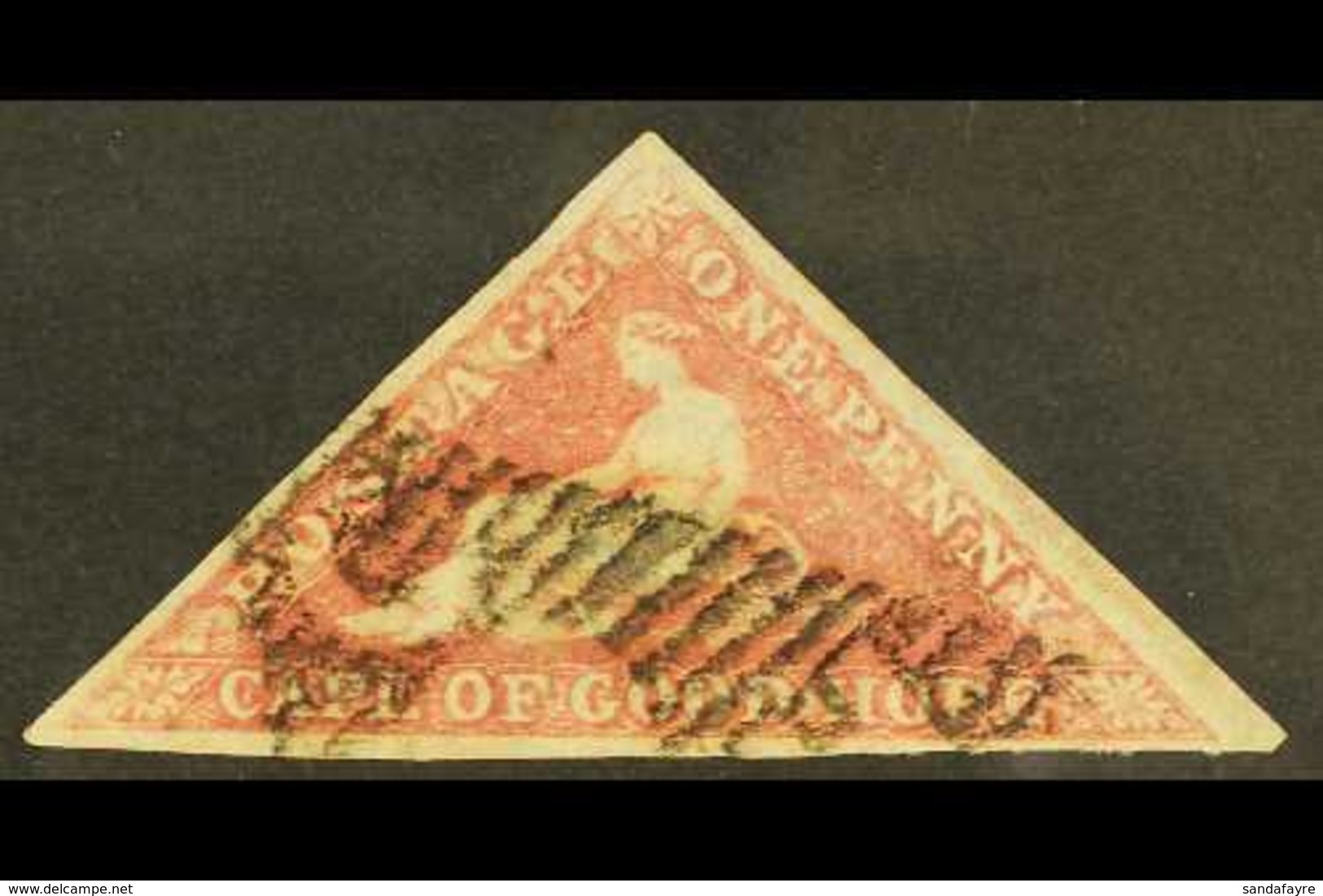 CAPE 1855-63 1d Rose, On White Paper, SG 5a, Good To Fine Used, Three Margins, Cat.£300. For More Images, Please Visit H - Non Classificati