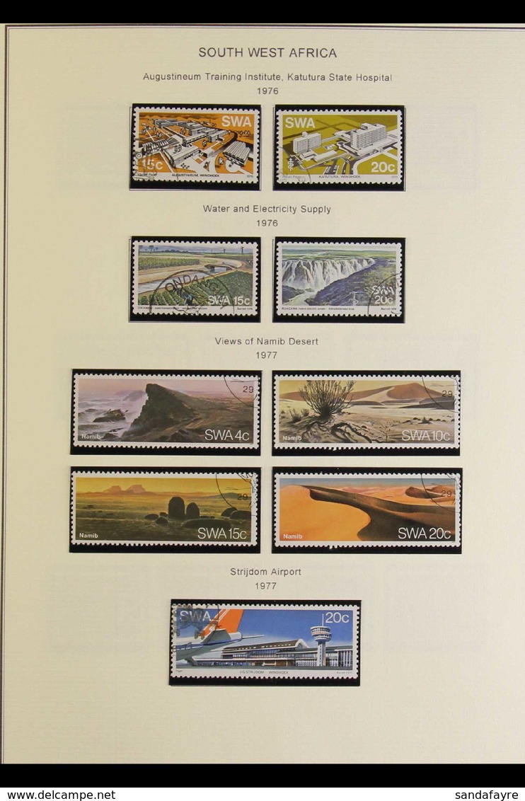 1976-90 VERY FINE USED COLLECTION On Printed Album Pages, Largely Complete From 1976 Modern Building Set To 1990 Flora S - Südwestafrika (1923-1990)