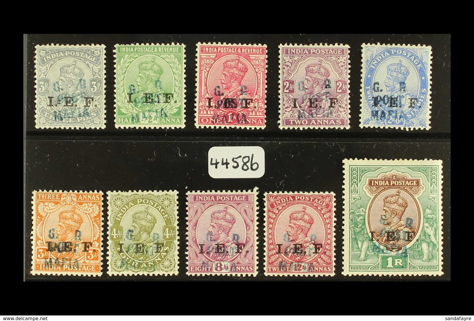 MAFIA IS. - BRITISH OCCUPATION 1905(Nov)-16 India "I.E.F." Values Handstamped "G R / POST / MAFIA" Complete Set, SG M33/ - Tanganyika (...-1932)