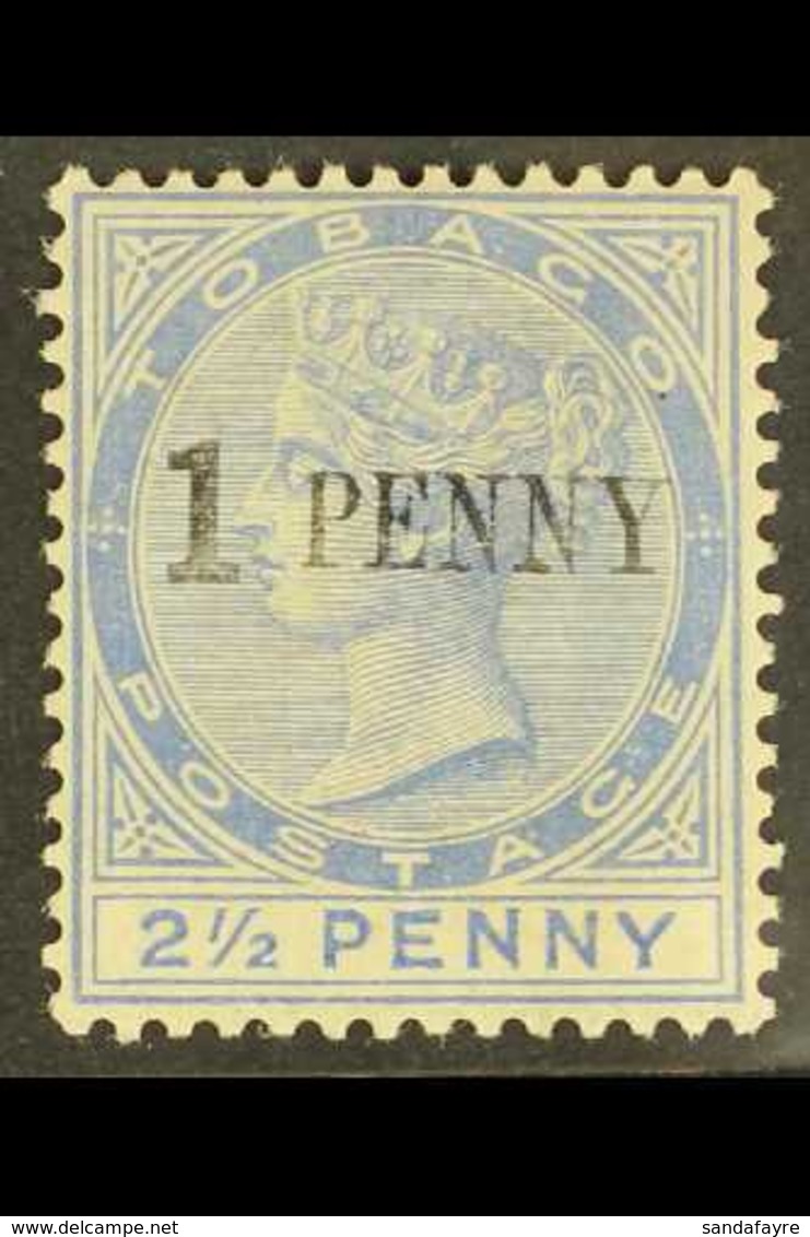 1886-89 "1 PENNY" On 2½d Dull Blue, SG 29, Mint. For More Images, Please Visit Http://www.sandafayre.com/itemdetails.asp - Trinidad En Tobago (...-1961)