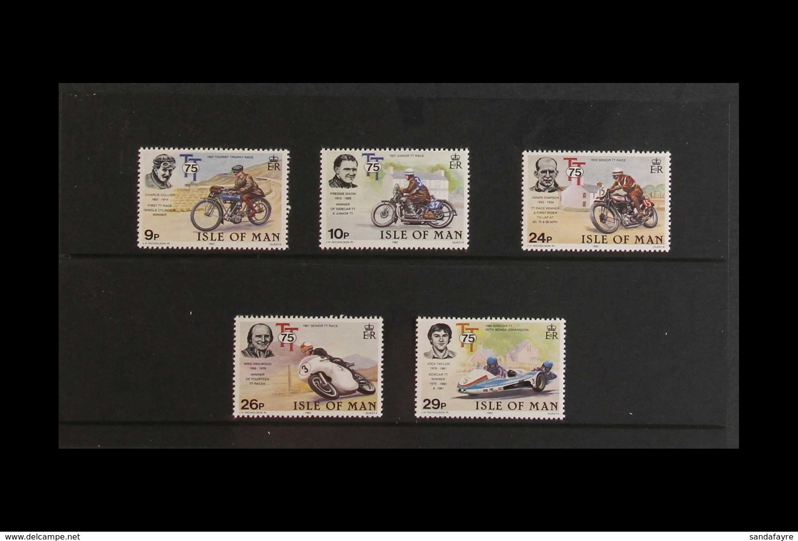 ISLE OF MAN PRESENTATION PACKS 1973-1984 ALL DIFFERENT Collection In Three Albums. With Definitives, Commemoratives And  - Other & Unclassified