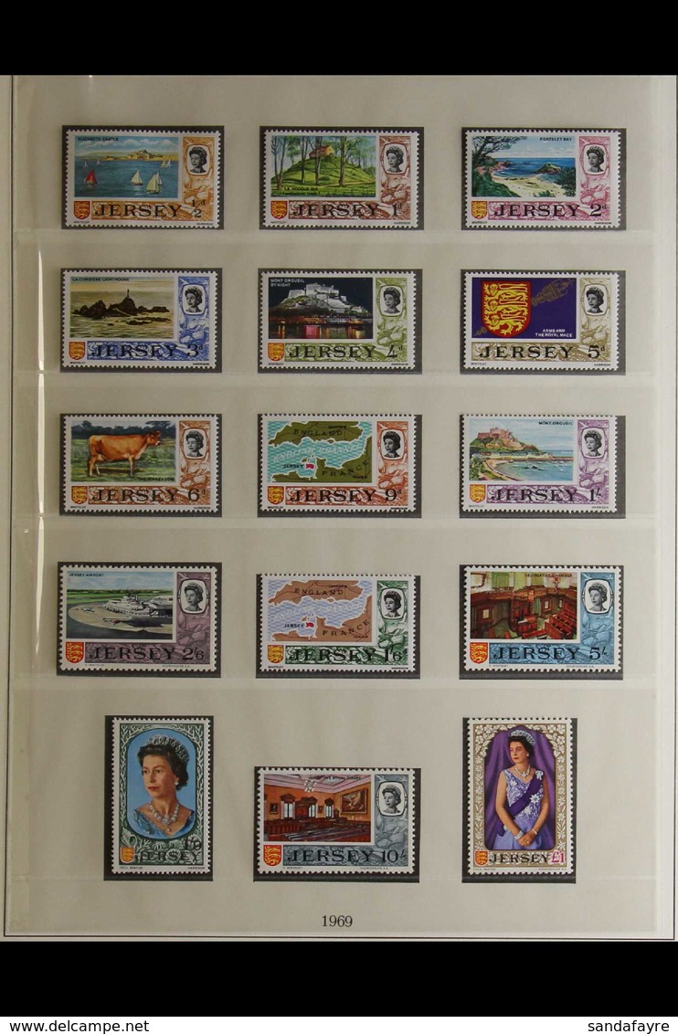 JERSEY 1969-2006 NEVER HINGED MINT COLLECTION - Housed In Two Lindner Printed Albums With Slipcases, Includes Printed Pa - Andere & Zonder Classificatie