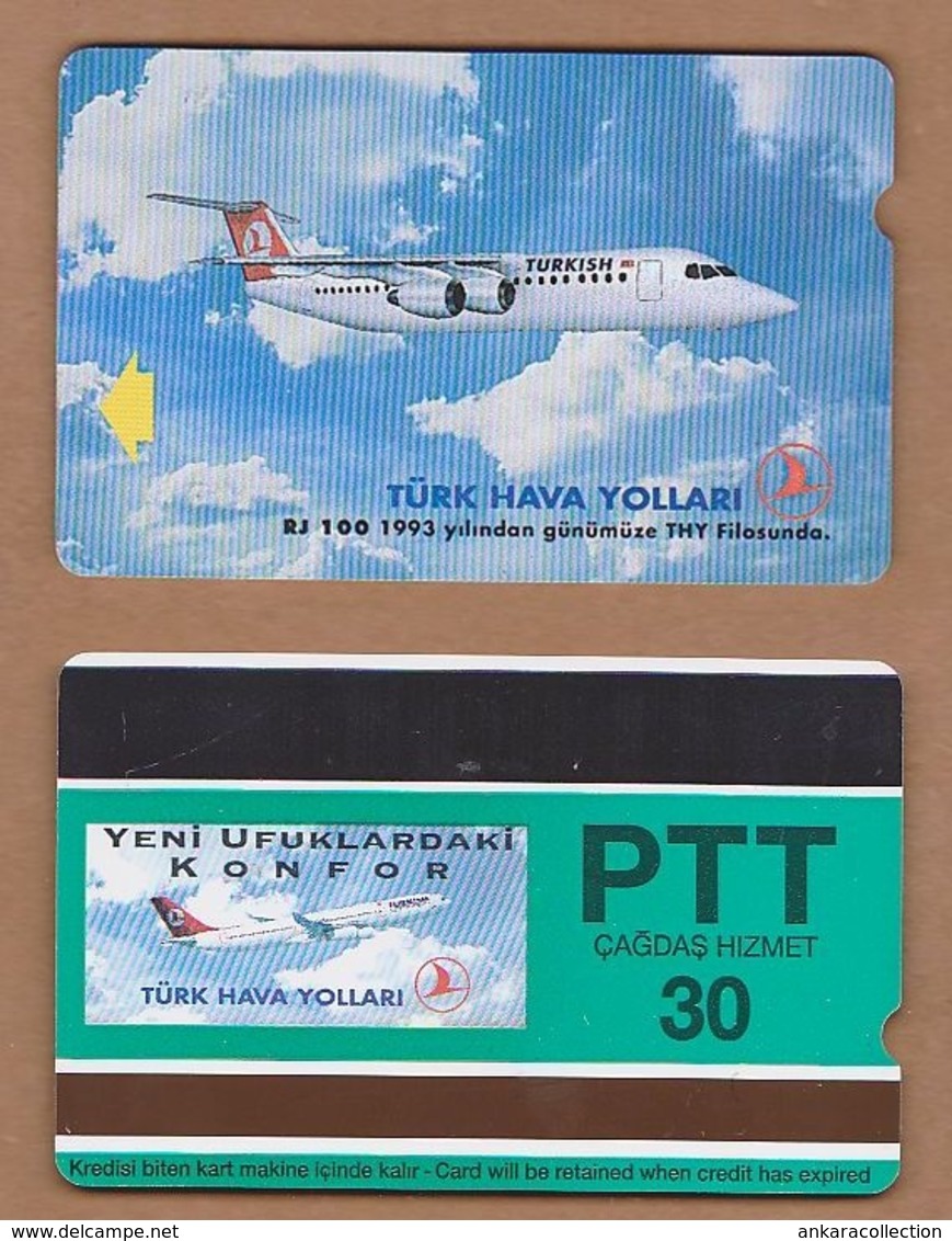 AC - TURK TELECOM PHONECARDS - RJ - 100 30 CREDITS 19 APRIL 1994 - Avions