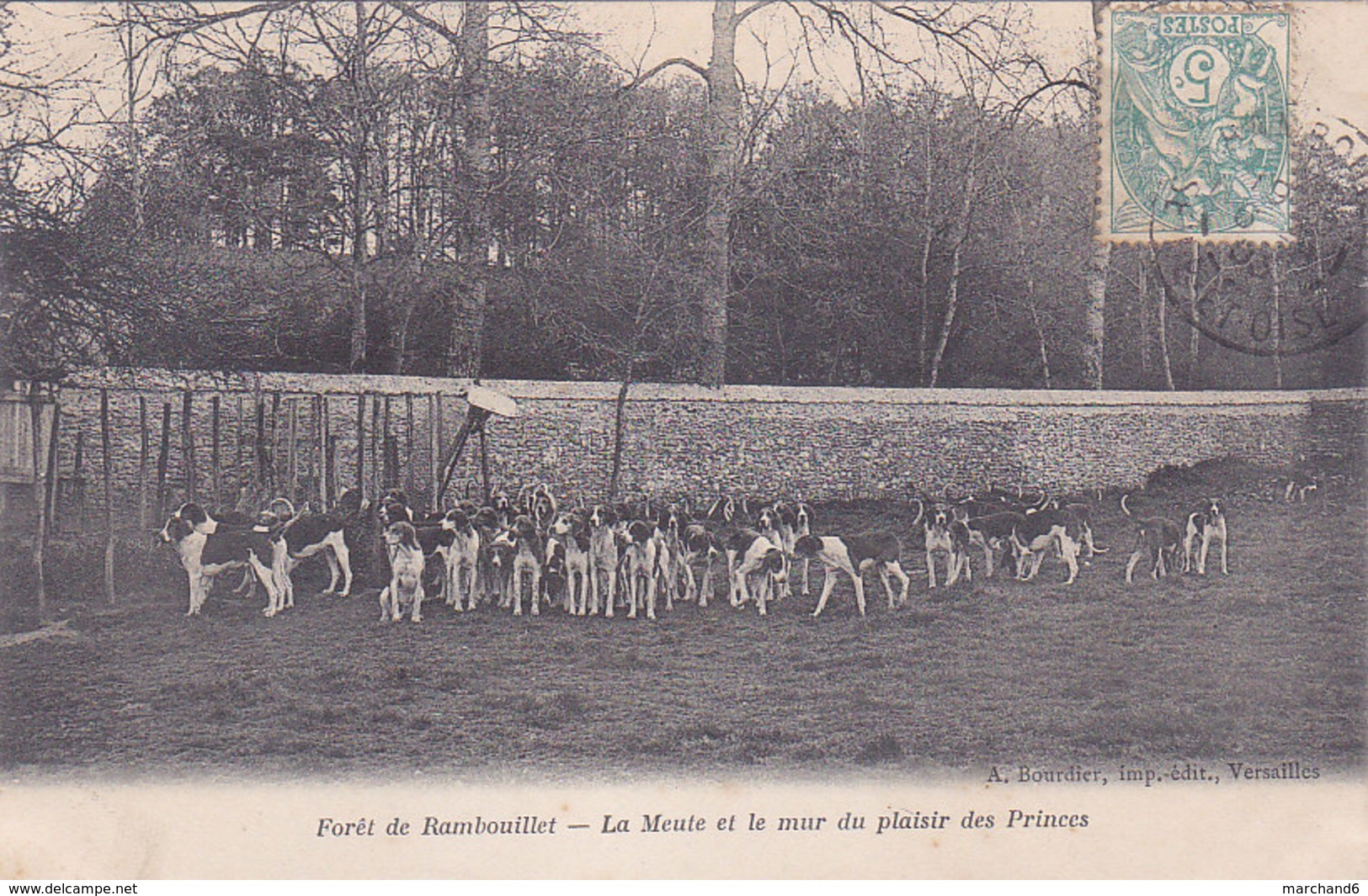 Foret De Rambouillet La Meute Et Le Mur Du Plaisir Des Princes Chasses éditeur A Bourdier - Rambouillet