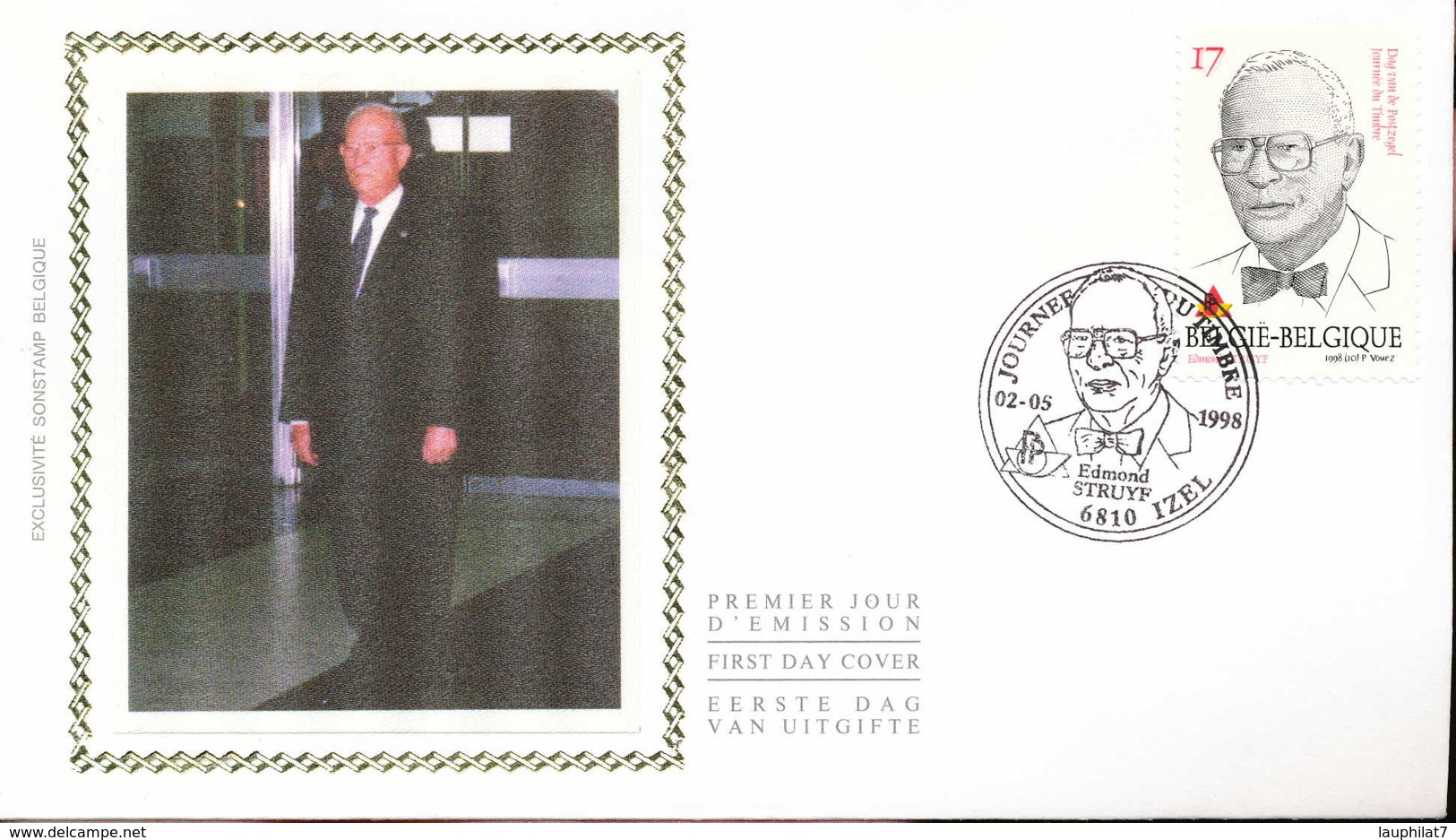 [67576]N° 2756 - FDC - Journée Du Timbre, Hommage à Edmond Struyf - "IZEL", Soie, SNC - 1991-2000