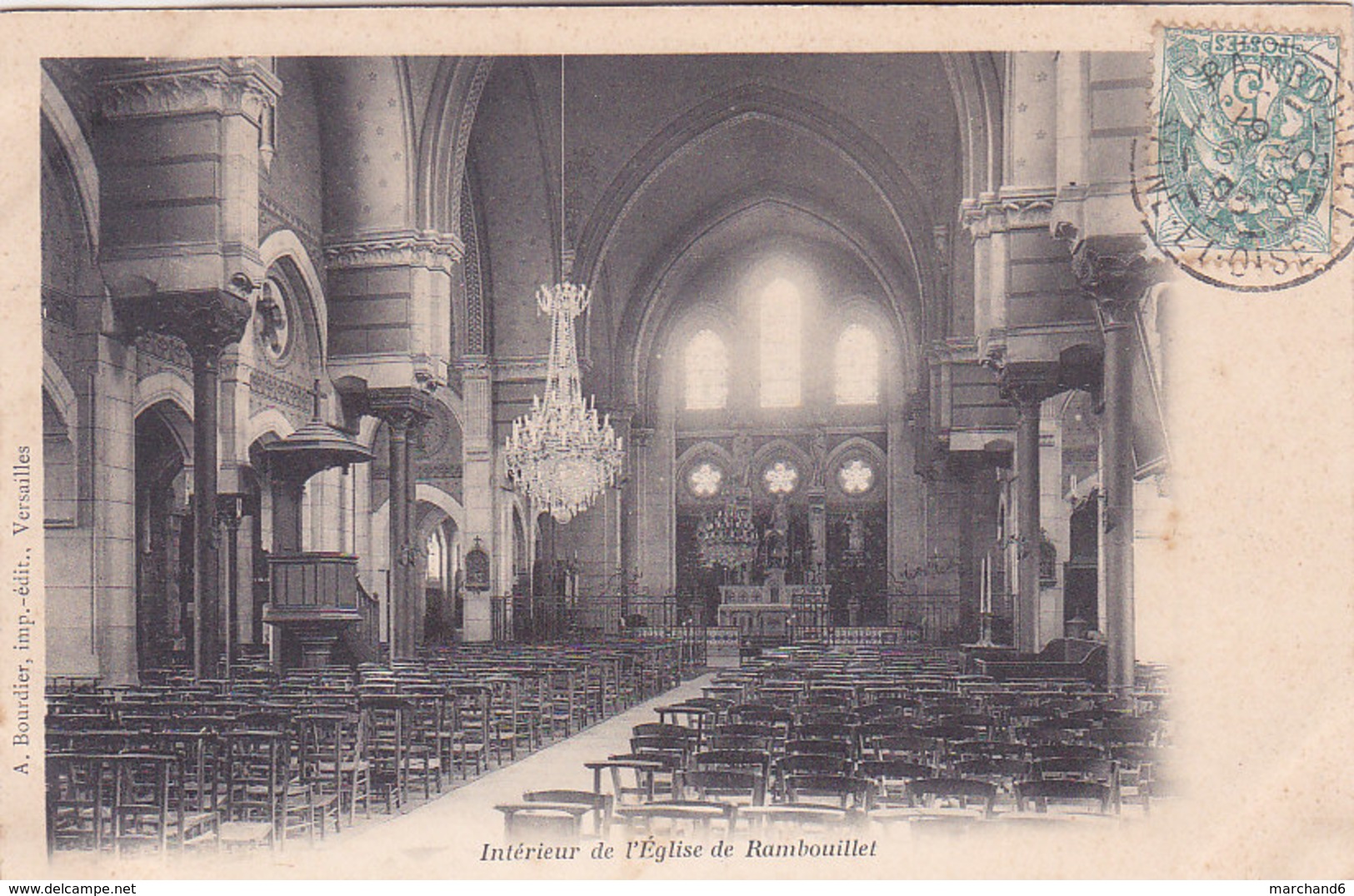 Rambouillet Intérieur De L église éditeur A Bourdier - Rambouillet