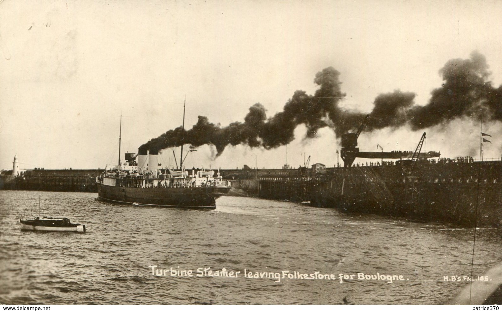 ANGLETERRE - Paquebot Turbine Steamer Leaving FOLKESTONE For Boulogne Sur Mer - Folkestone