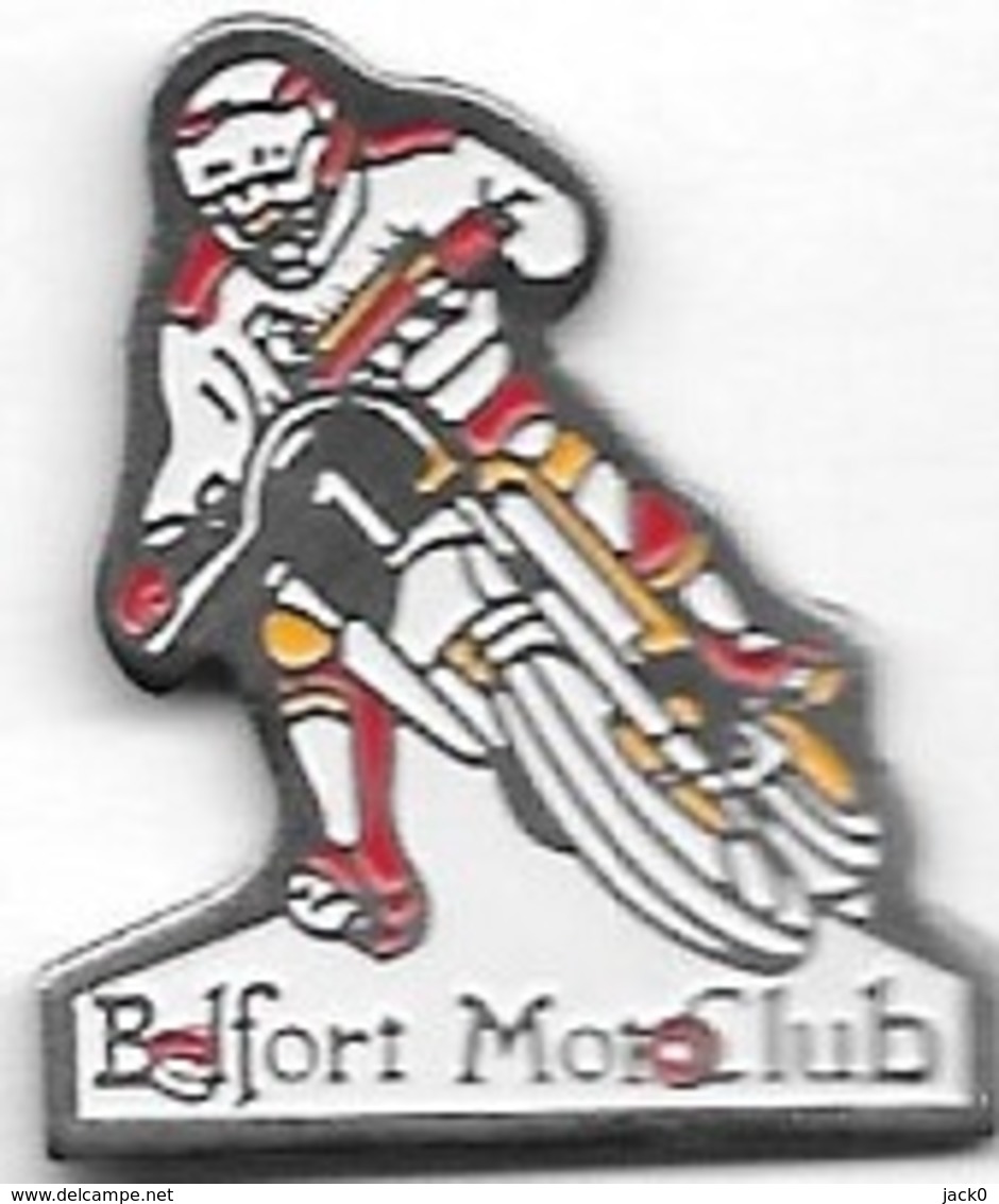 Pin's  Ville, Sport  MOTO, Belfort  Moto  Club  à  BELFORT  ( 90 ) - Motos