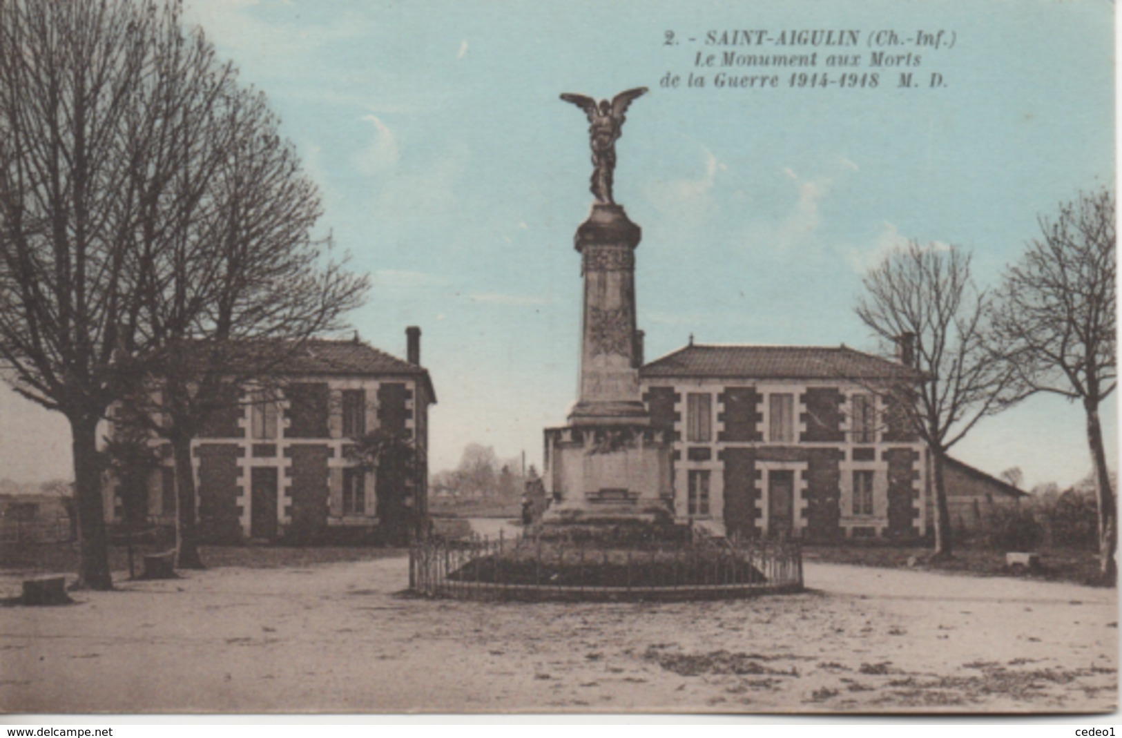 SAINT AIGULIN   LE MONUMENT AUX MORTS DE LA GUERRE - Autres & Non Classés