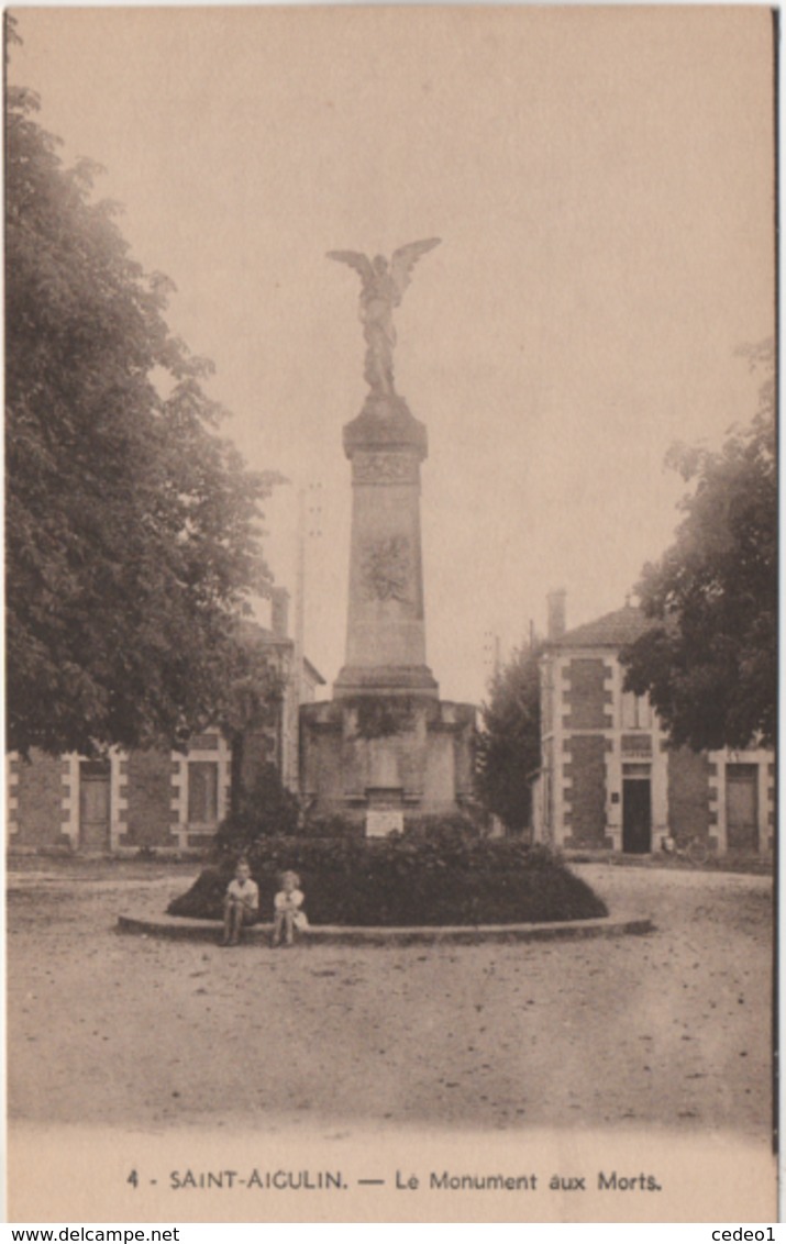 SAINT AIGULIN   LE MONUMENT AUX MORTS - Autres & Non Classés