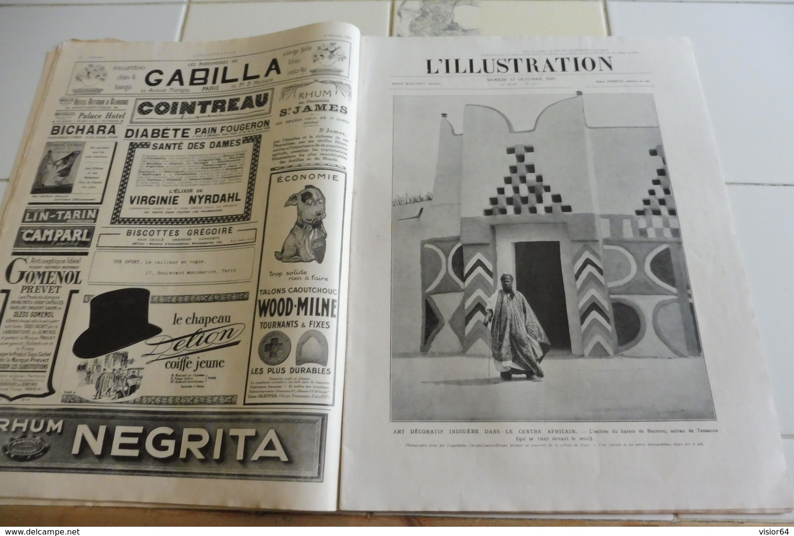L'ILLUSTRATION 17 OCTOBRE 1925-DE L'ALGERIE A MADAGASCAR EN AUTOCHENILLES - BIARRITZ - VOL A VOILE AU CAP CORSE-BAYONNE - L'Illustration