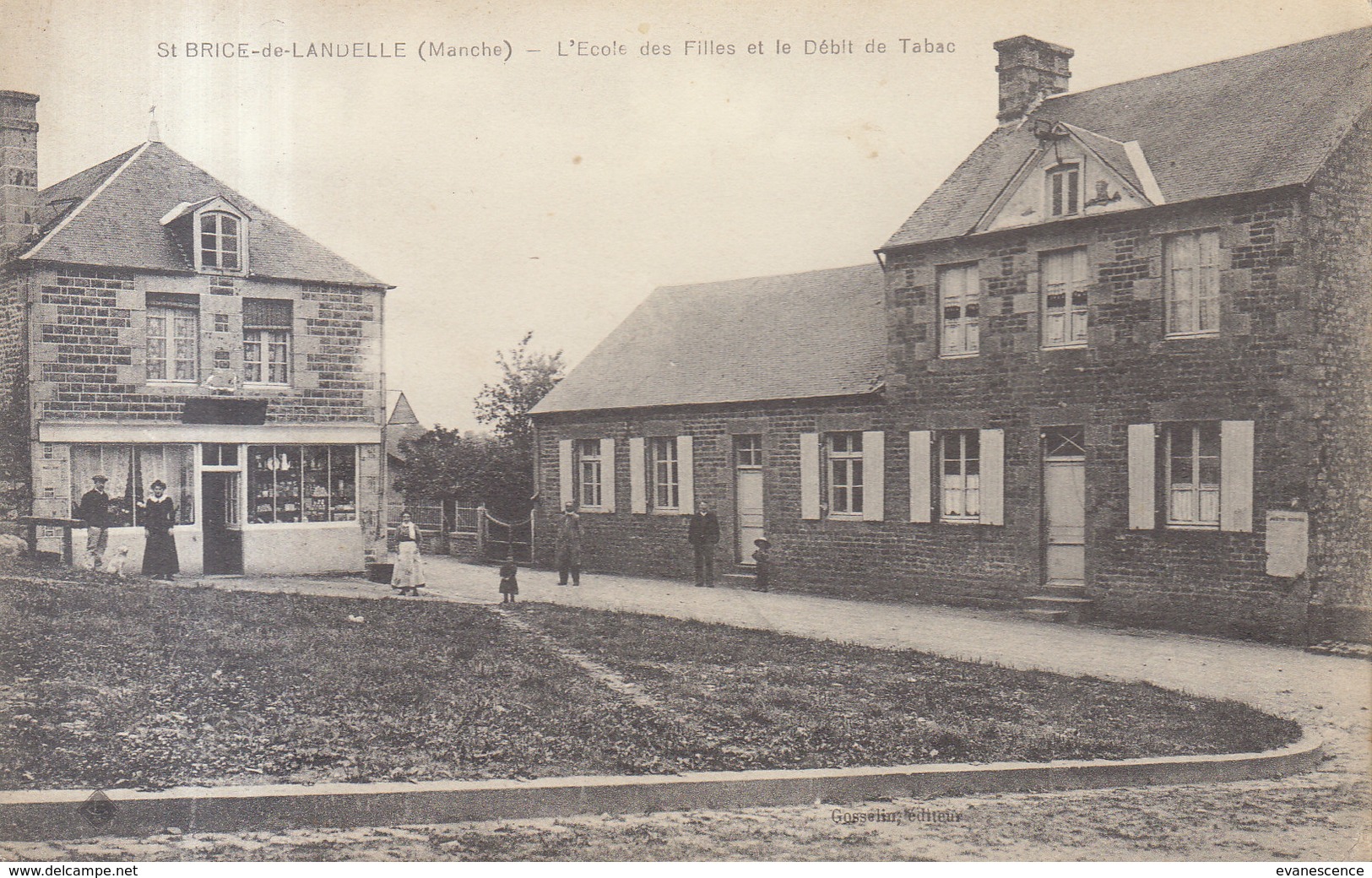 °°°   50  ST. BRICE DE LANDELLE / ECOLE DE FILLES  ET TABAC     °°°  ///  REF DEC 18 /  BO. 50 - Sonstige & Ohne Zuordnung