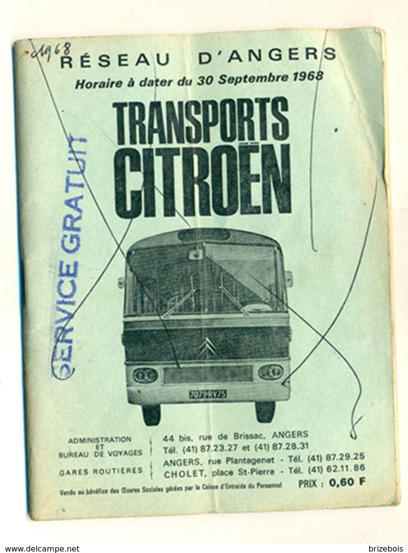 Transports Citroën Angers 1968 - Europe