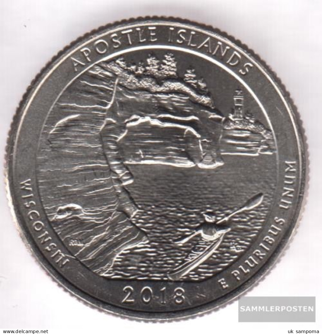 U.S. Km-number. : 2018 Stgl./unzirkuliert Apostle Iceland National Lakeshore Stgl./unzirkuliert 2018 25 Cent Apostle Ice - 2010-...: National Parks