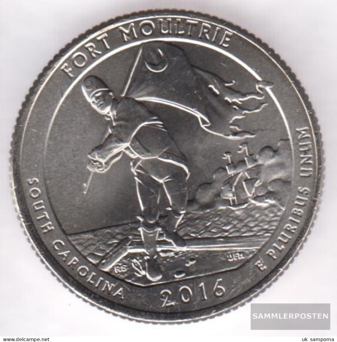 U.S. Km-number. : 2016 Stgl./unzirkuliert Continued Moultrie National Monument Stgl./unzirkuliert 2016 25 Cent Continued - 2010-...: National Parks