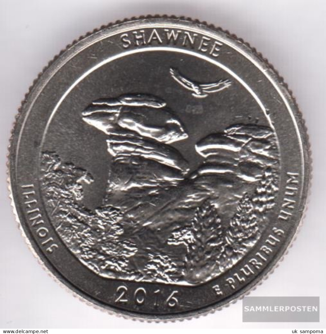 U.S. Km-number. : 2016 Stgl./unzirkuliert Shawnee National Forest Stgl./unzirkuliert 2016 25 Cent Shawnee National Fores - 2010-...: National Parks