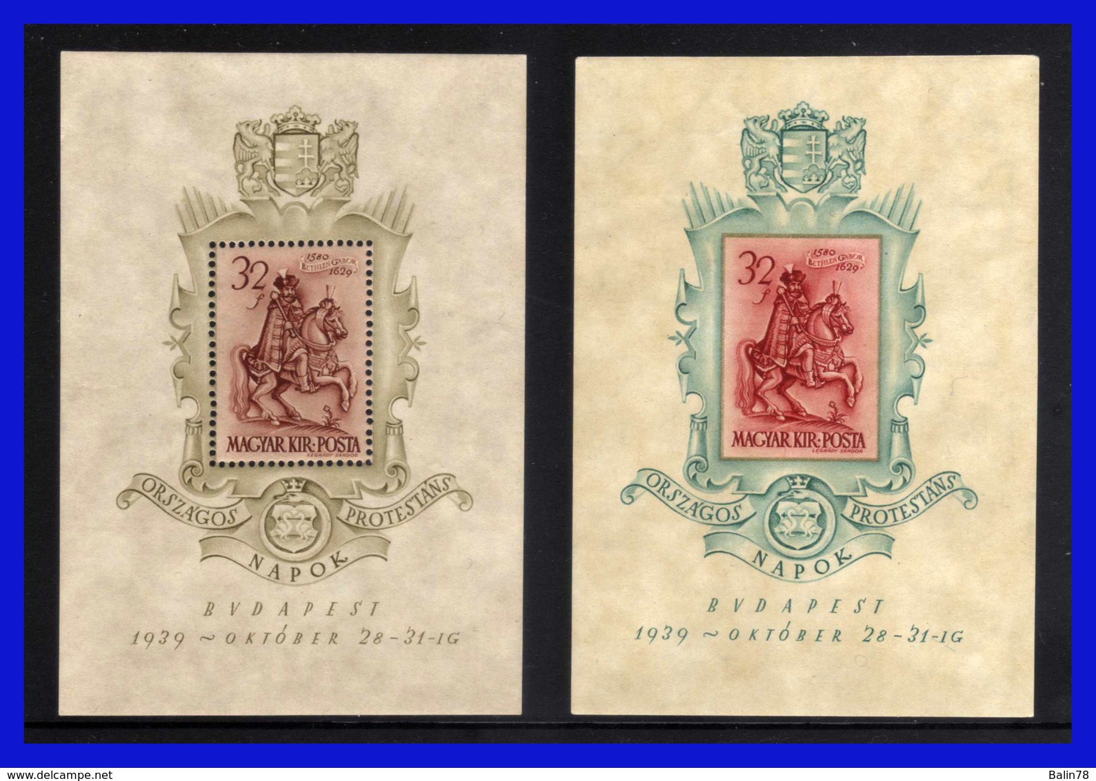 1939 - Hungria - Sc. B 108 + B 109 Nd - MNH - HU- 008 - Nuevos