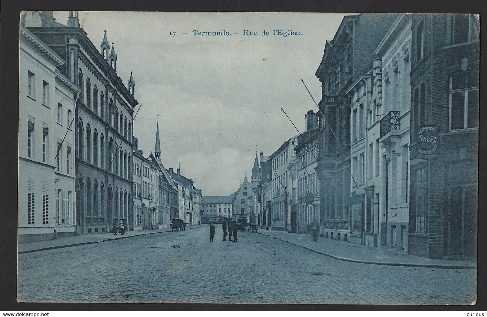 DENDERMONDE * TERMONDE * RUE DE L'EGLISE * KERKSTRAAT * 1914 * - Dendermonde