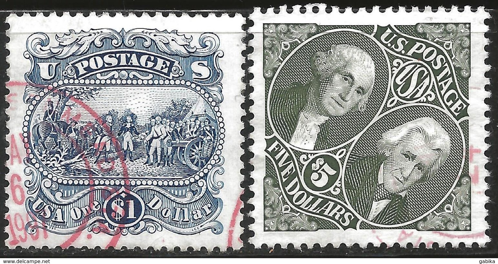 USA 1994 1995 Scott 2590 2592 Used Burgoyne, Washington, Jackson - Oblitérés