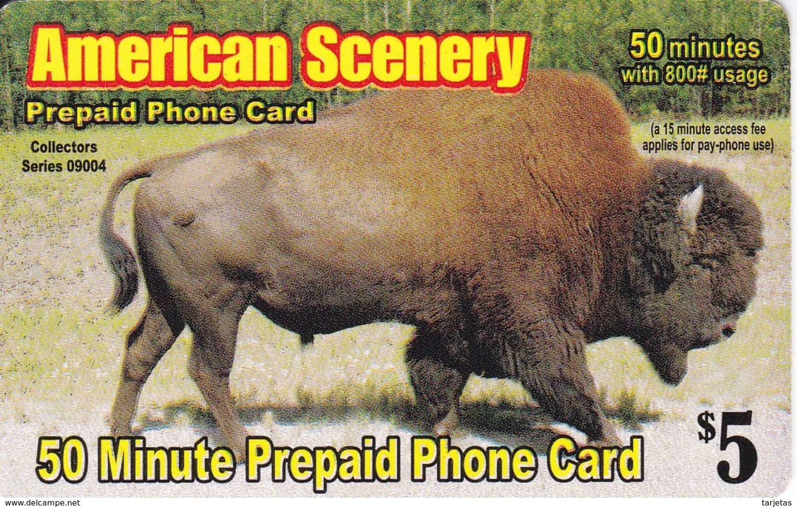 TARJETA DE ESTADOS UNIDOS DE UN BISONTE (BUFALO AMERICANO) - Altri & Non Classificati