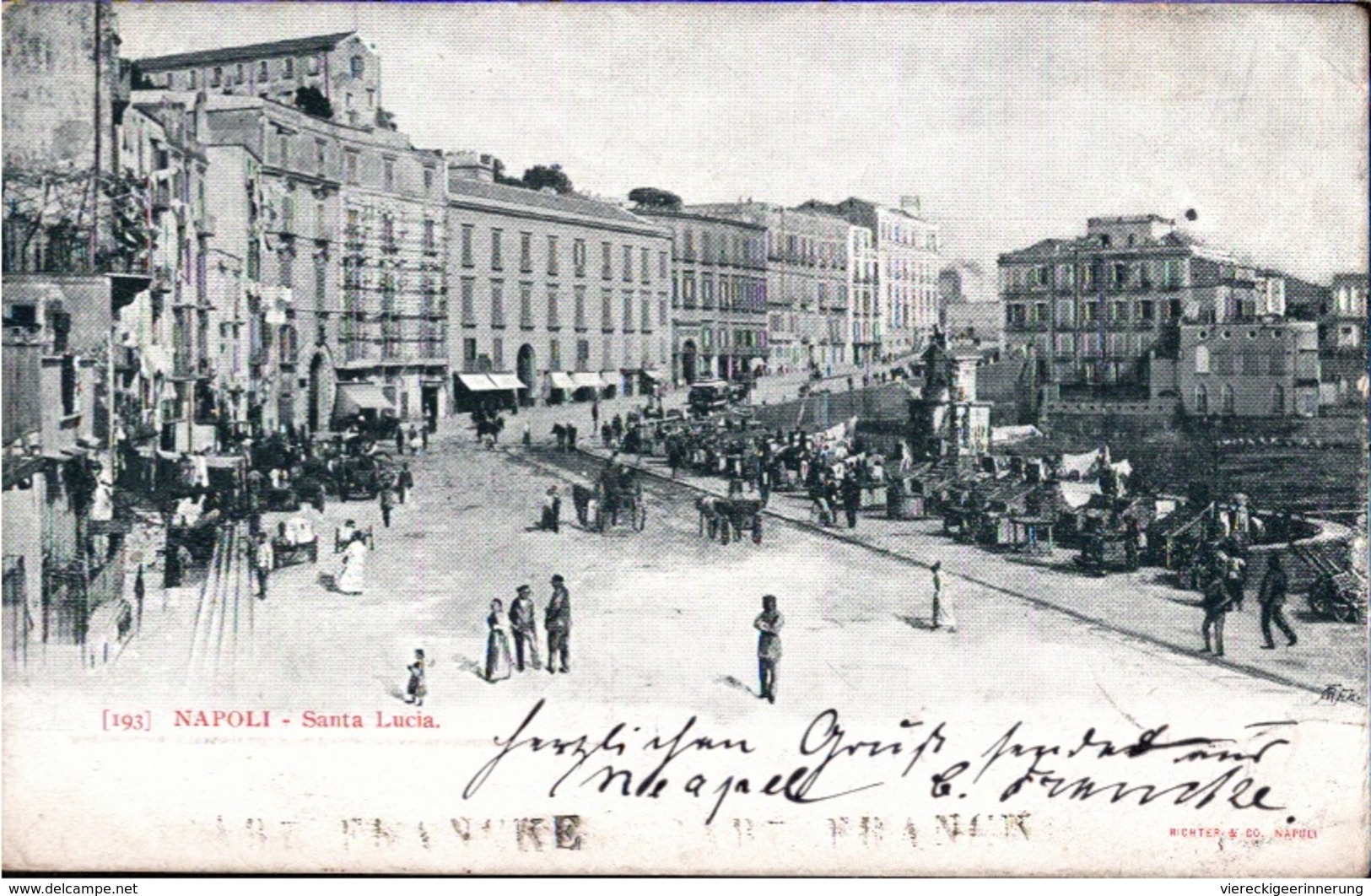 !  Neapel, Napoli, Santa Lucia, Italien, Italy, 1899 - Napoli (Naples)