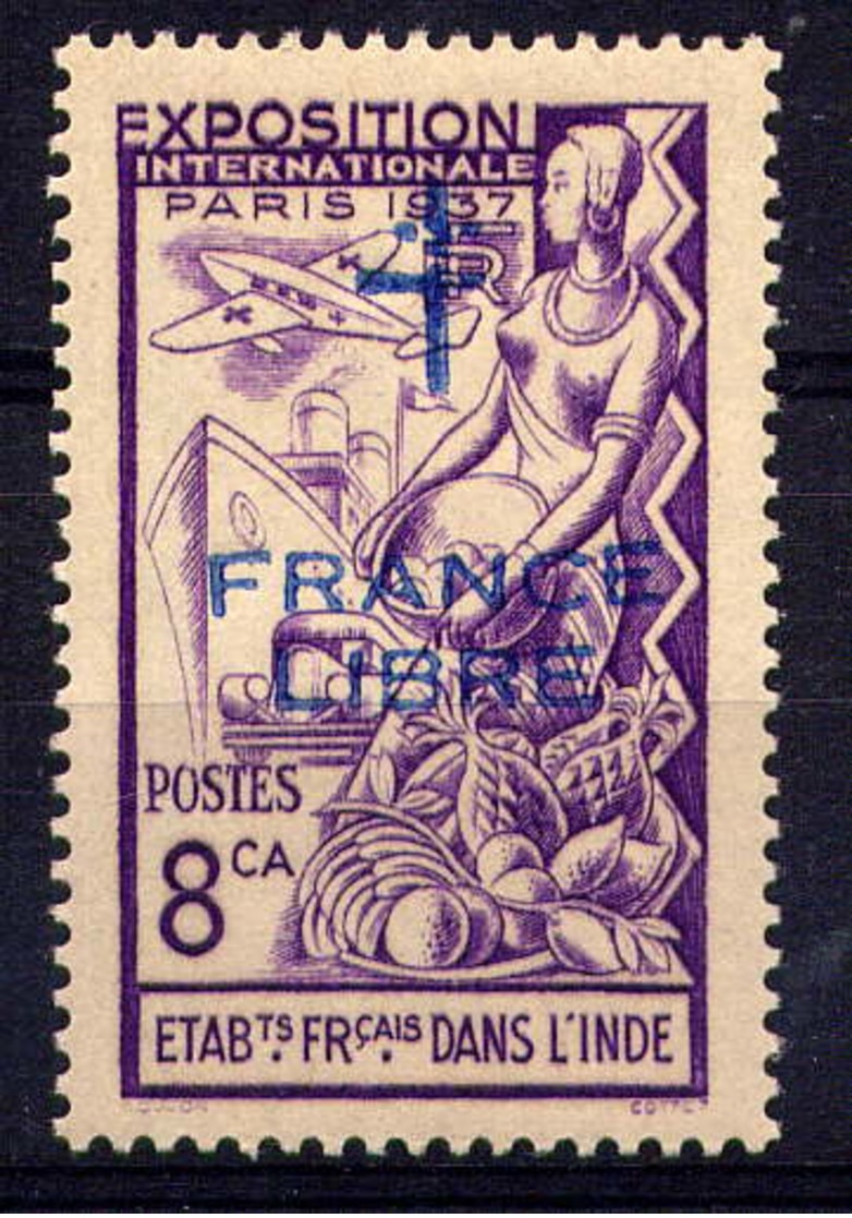 INDE - 183** - EXPOSITION INTERNATIONALE DE PARIS / FRANCE LIBRE - Unused Stamps