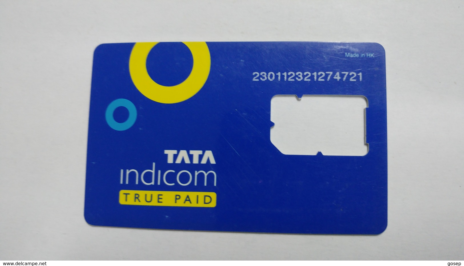 India-tata Indicom G.s.m. Card-(38a)-(g.s.m)-(new Delhi)-(look Out Side)-used Card+1 Card Prepiad Free - Indien