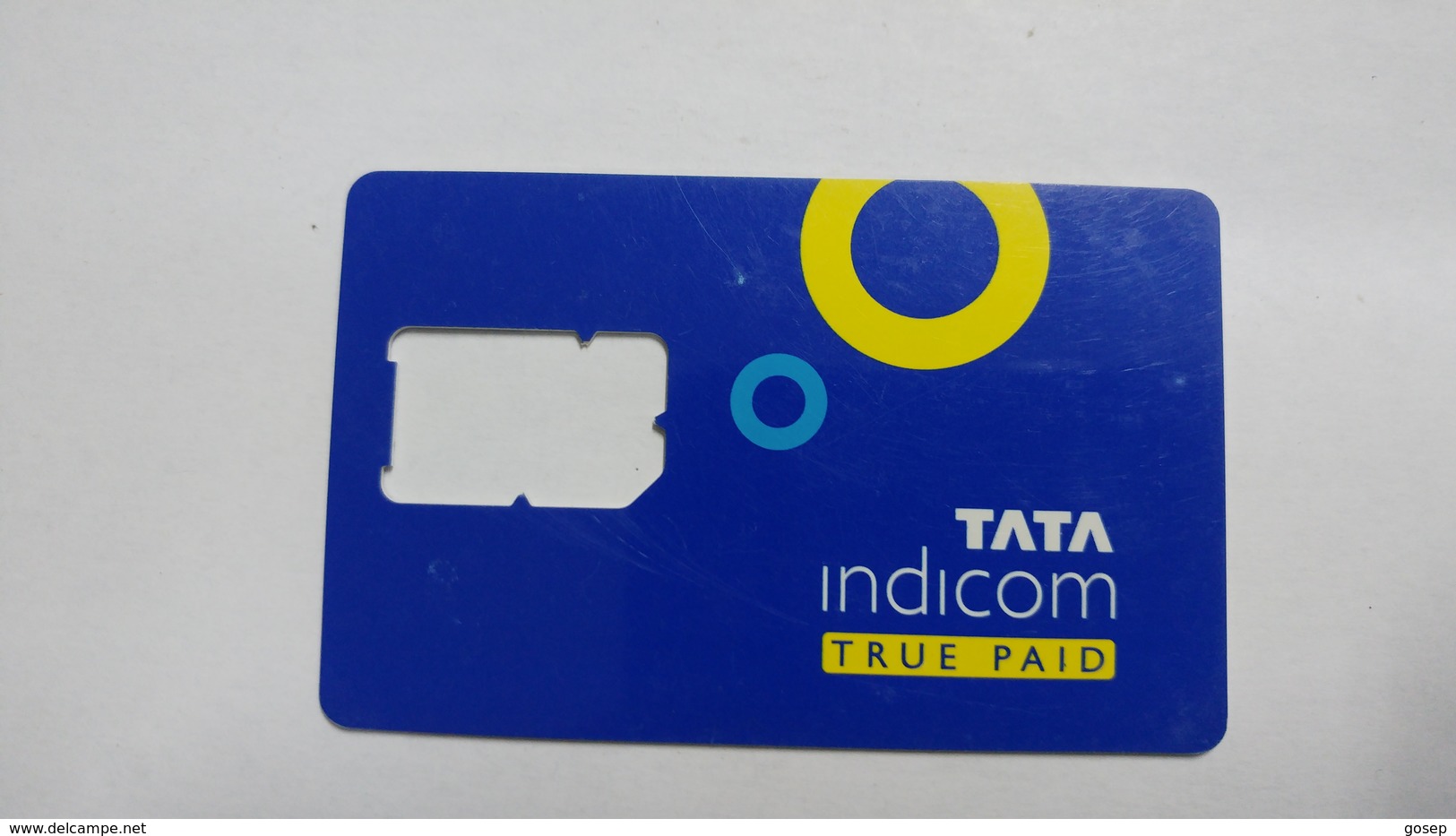 India-tata Indicom G.s.m. Card-(38a)-(g.s.m)-(new Delhi)-(look Out Side)-used Card+1 Card Prepiad Free - Inde