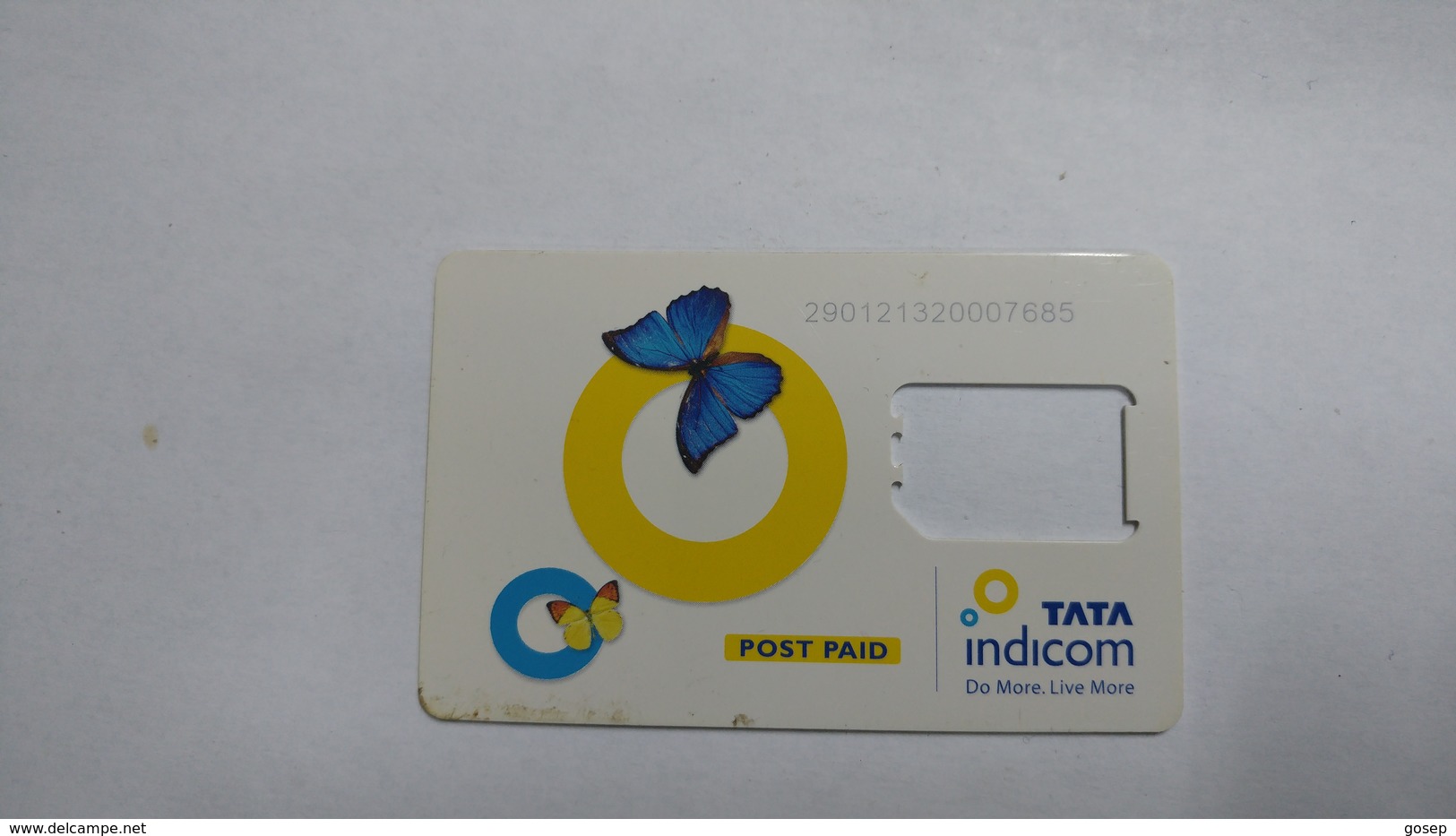 India-tata Indicom G.s.m. Card-(38b)-(g.s.m)-(new Delhi)-(look Out Side)-used Card+1 Card Prepiad Free - India