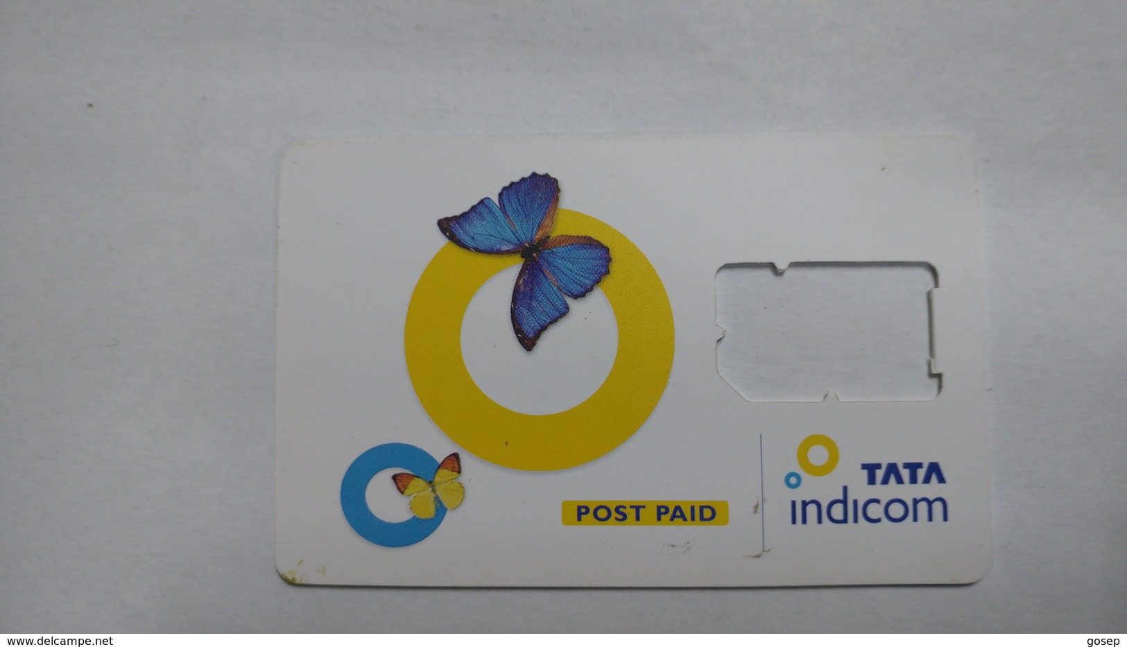 India-tata Indicom G.s.m. Card-(38c)-(g.s.m-mad)-(new Delhi)-(look Out Side)-used Card+1 Card Prepiad Free - India