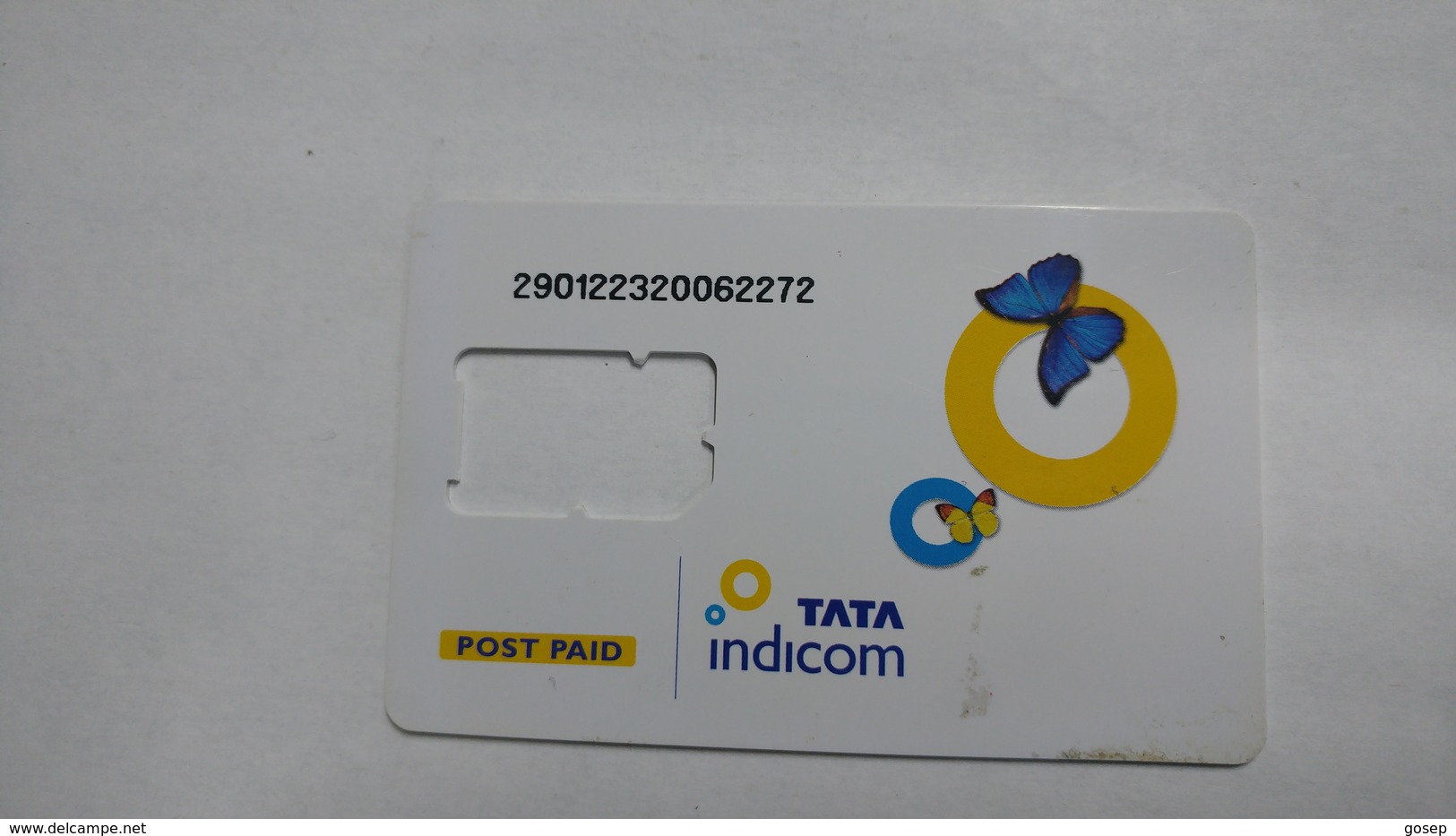 India-tata Indicom G.s.m. Card-(38d)-(g.s.m-glanz)-(new Delhi)-(look Out Side)-used Card+1 Card Prepiad Free - India