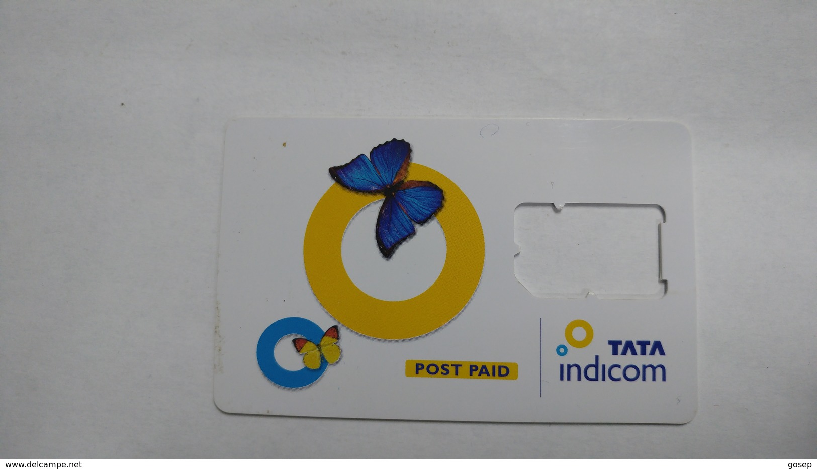 India-tata Indicom G.s.m. Card-(38d)-(g.s.m-glanz)-(new Delhi)-(look Out Side)-used Card+1 Card Prepiad Free - Inde