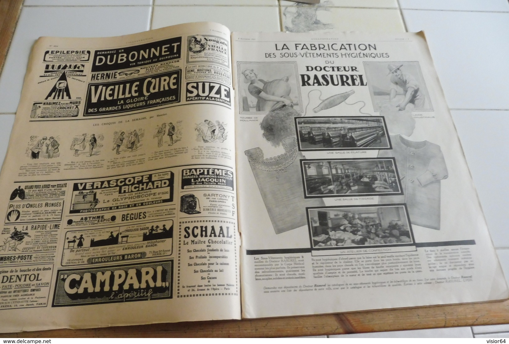 L'ILLUSTRATION 7 NOVEMBRE1925-EXPLORATION DES OCEANS-DE L'ALGERIE A MADAGASCAR EN AUTOCHENILLES-DAMAS-VICTIMES DE GUERRE - L'Illustration