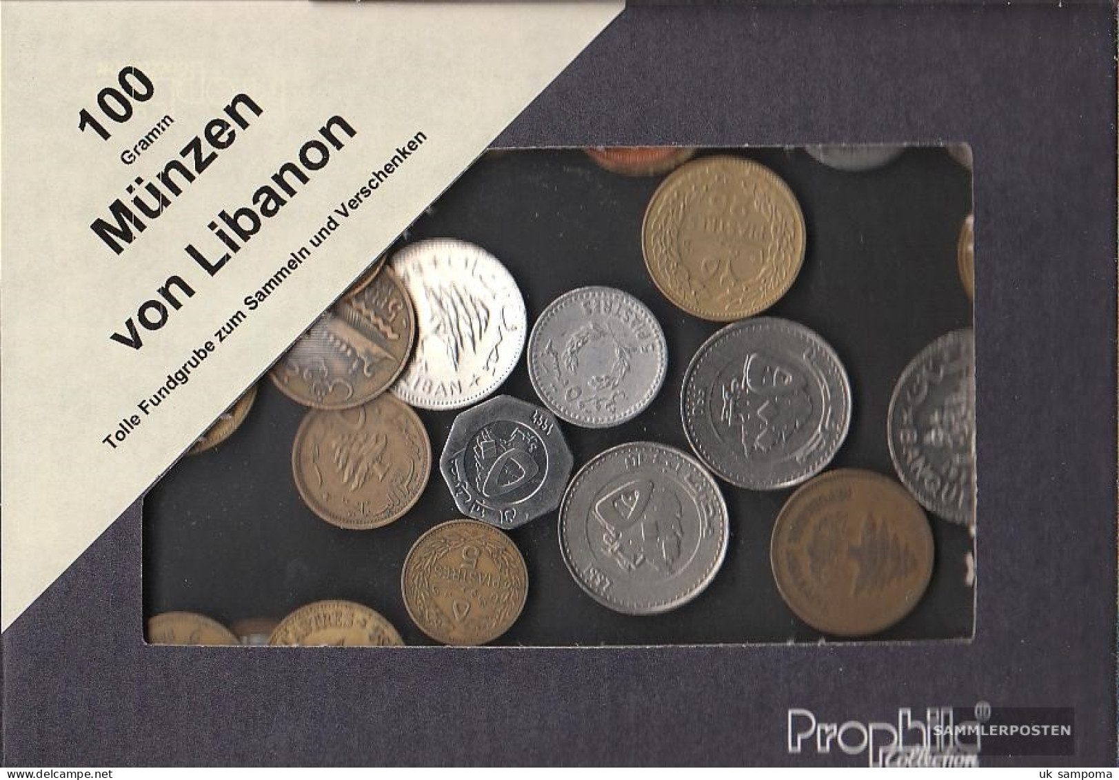 Lebanon 100 Grams Münzkiloware - Mezclas - Monedas