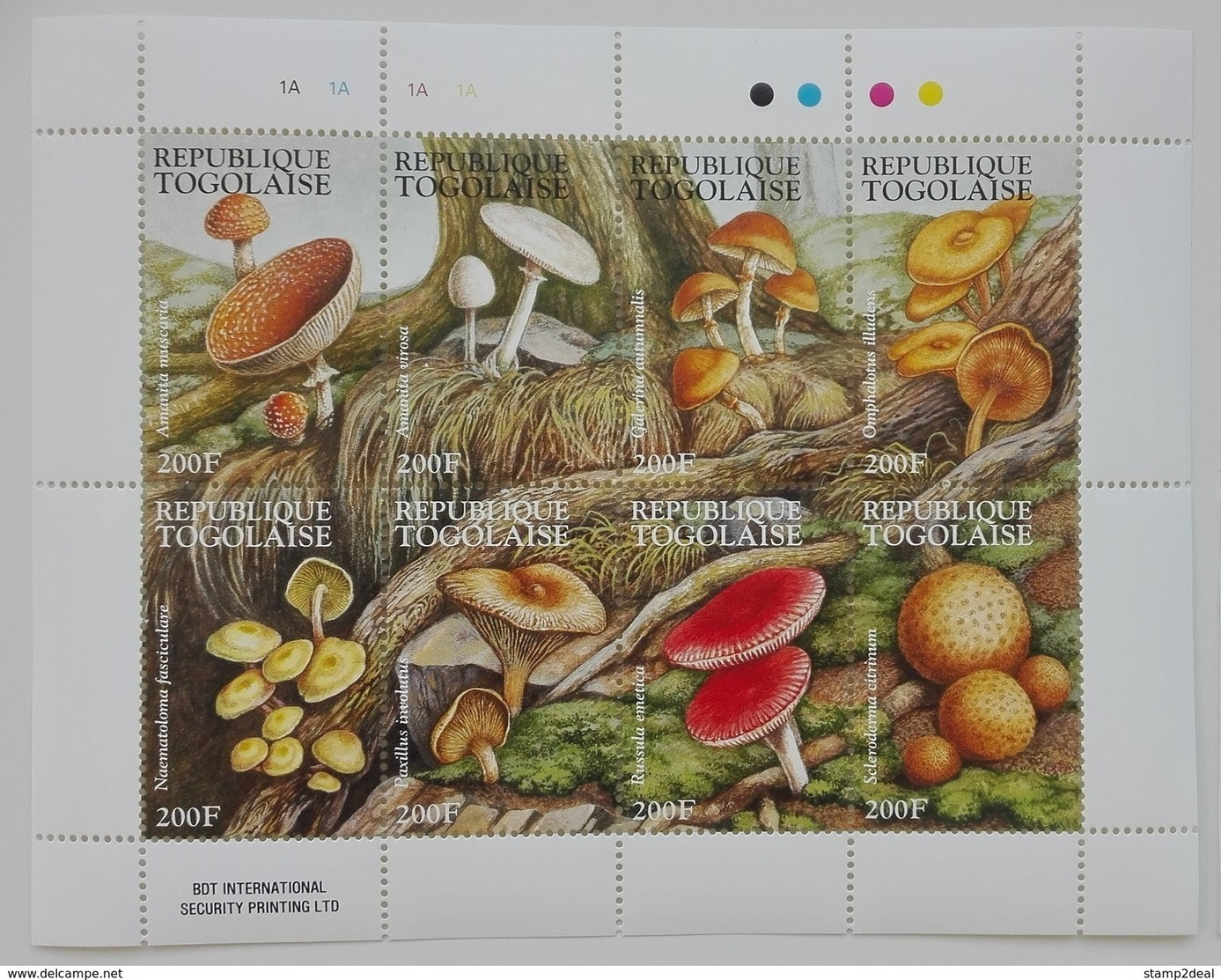 Togo 1995** Klb.2340-47. Mushrooms MNH [3;5] - Champignons