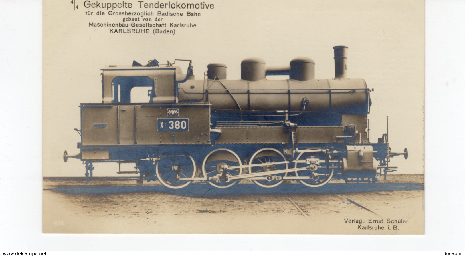 LOCOMOTIVES N°380 Gekuppelte Tenderlokomotive KARLSRUHE - Treinen