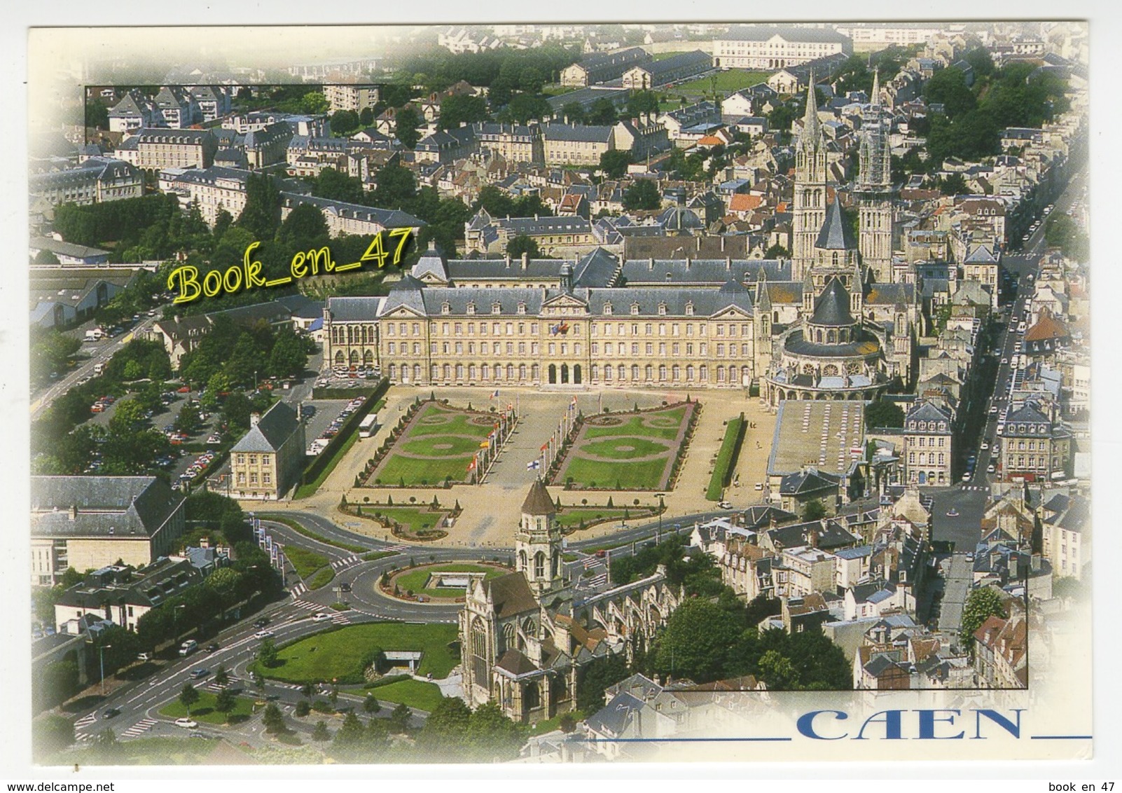 {78925} 14 Calvados Caen , L' Abbaye Aux Hommes , L Esplanade Louvel , La Place Guillouard , Vieux Saint Etienne - Caen