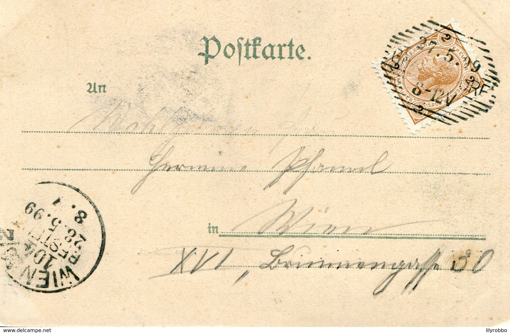 ITALY - Tizian - Hans Makart -  1899 Very Good Postmarks Etc - Undivided Rear Etc - Pintura & Cuadros