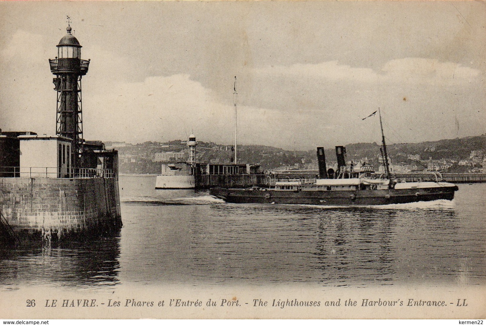 CPA 76 LE HAVRE Les Phares Et L'Entrée Du Port The Ligthouses And The Harbour's Entrance - Port