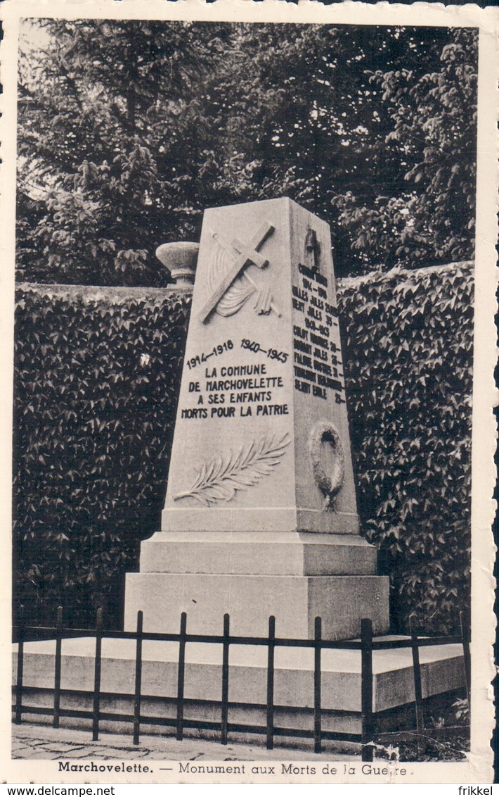 Marchovelette Monument Aux Morts De La Guerre - Fernelmont