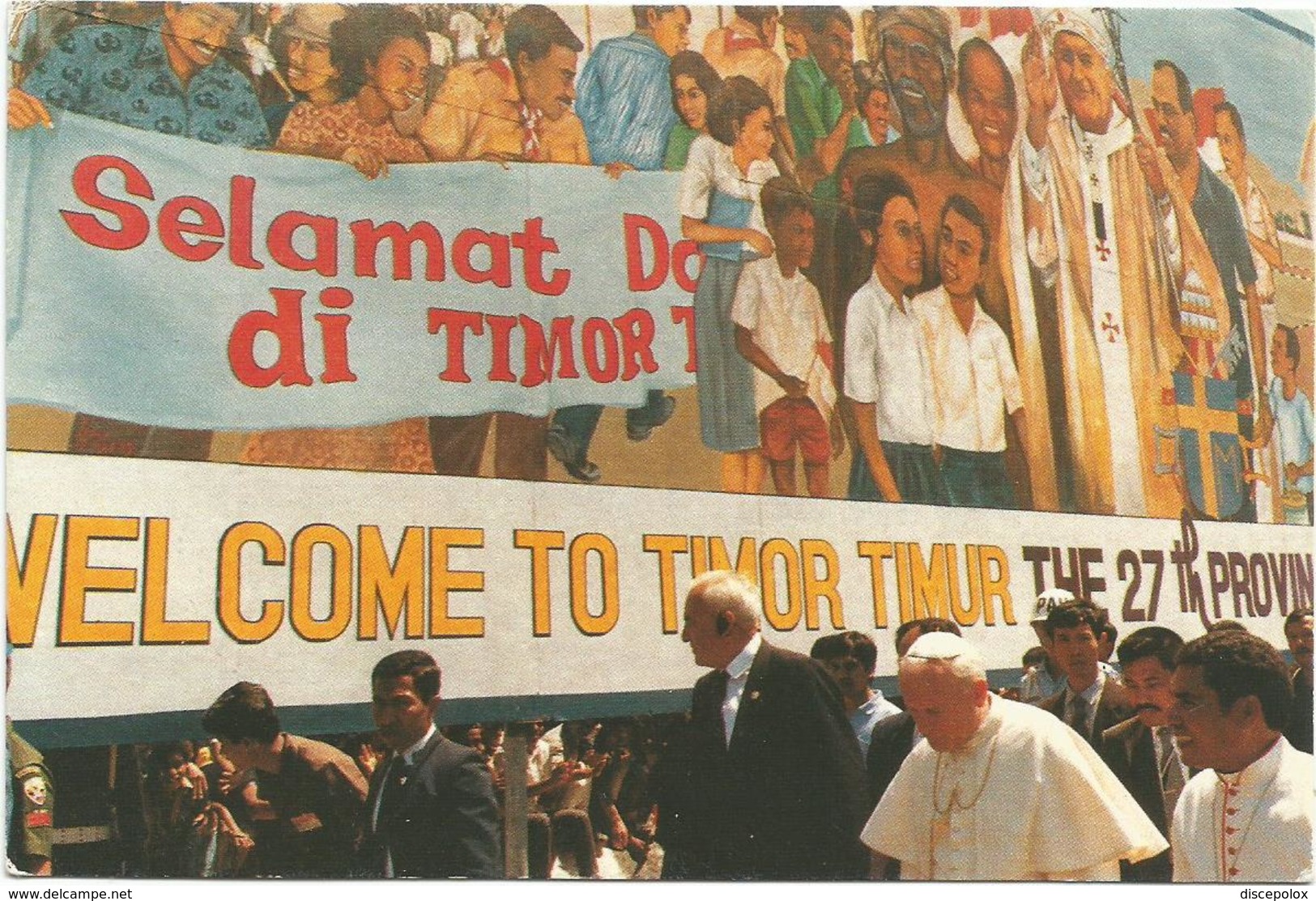 V3388 Visita Del Papa Giovanni Paolo II A Timor Allora Indonesia - Ioannes Paulus Pope / Non Viaggiata - Indonesia