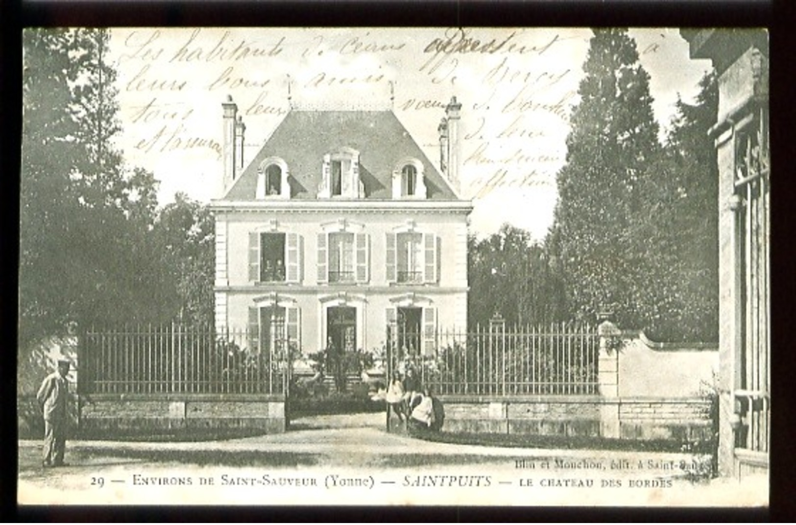 Environs De SAINT-SAUVEUR - SAINTPUITS - 29 : Le Château Des Bordes (animée) - CP Précurseur, Vers 1900, Dos Non Divisé. - Saint Sauveur En Puisaye