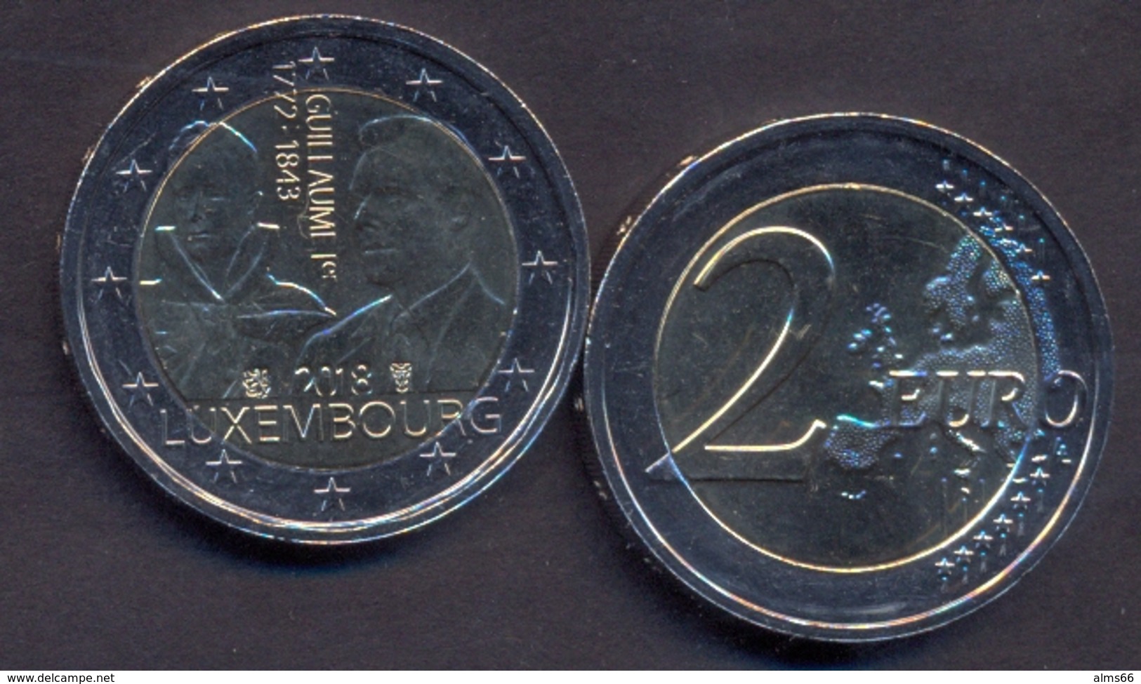 Luxembourg 2 Euro 2018 UNC > (II) 175 Years Since The Death Of Grand Duke William I - Luxembourg